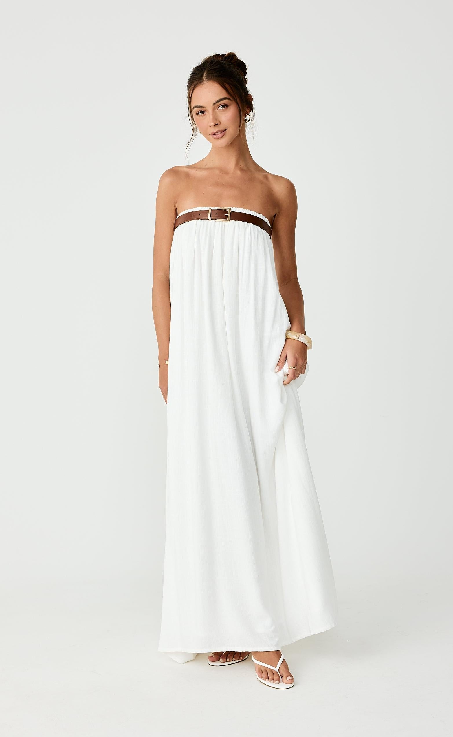 Garden Party Maxi Dress (Off White) – CHARCOAL