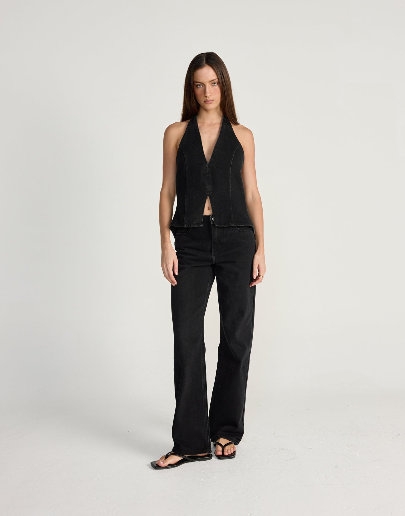 Collective Tops - Elham Denim Top (Vintage Black)
Add to wishlist secondary image