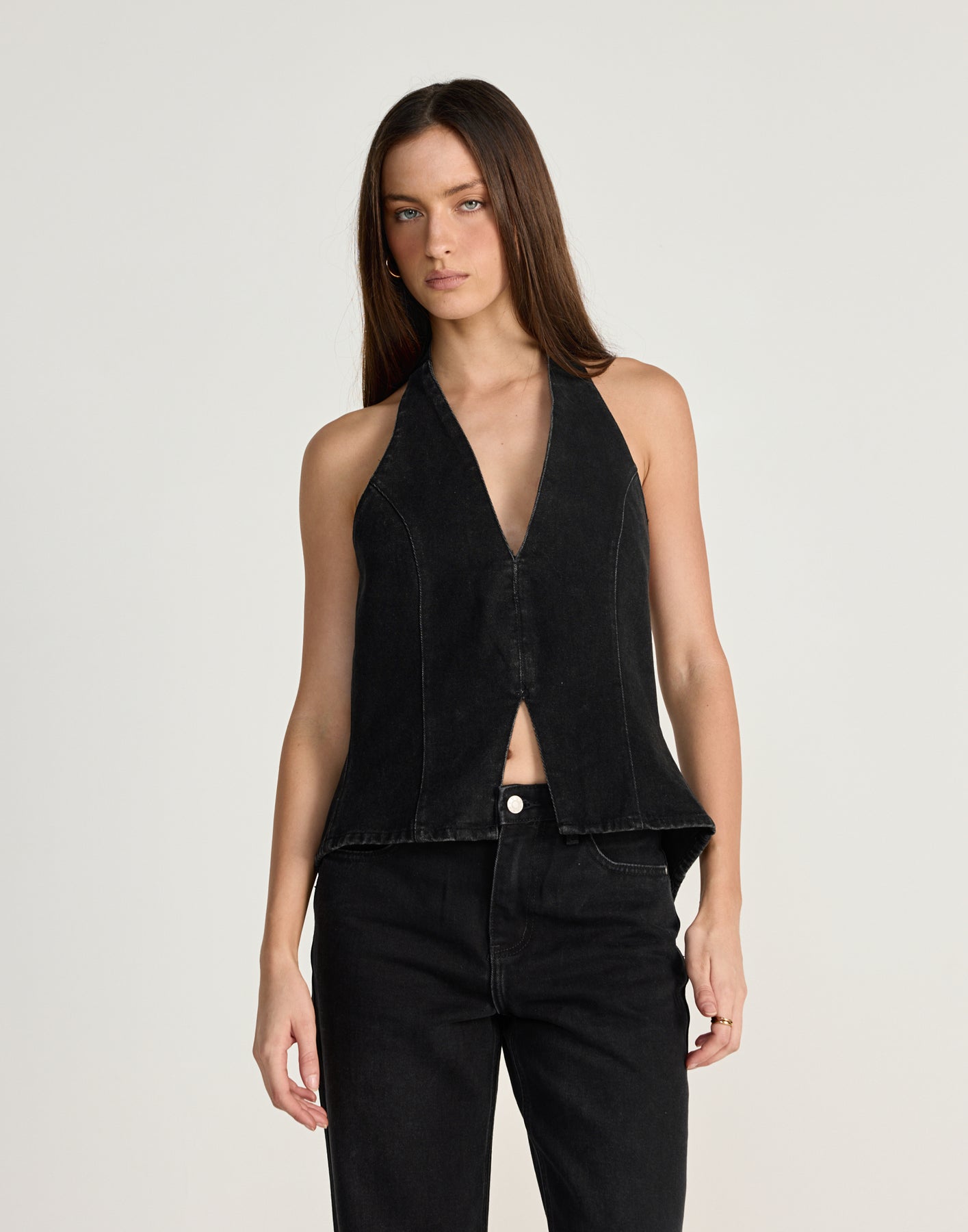 Collective Tops - Elham Denim Top (Vintage Black)
Add to wishlist sixth image