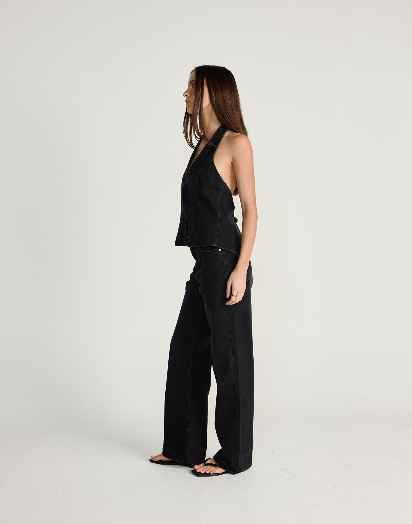 Collective Tops - Elham Denim Top (Vintage Black)
Add to wishlist fourth image