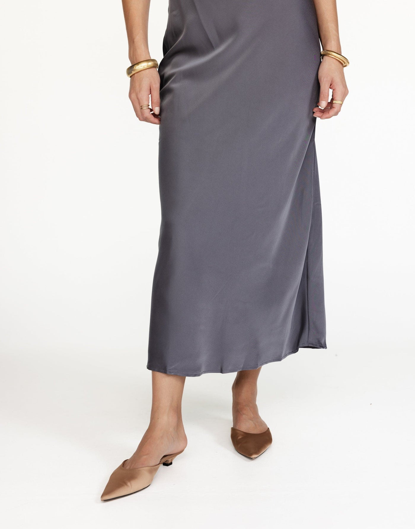 CamillIo Maxi Dress (Slate) | Charcoal Clothing Exclusive - - Women's Dress - Charcoal Clothing