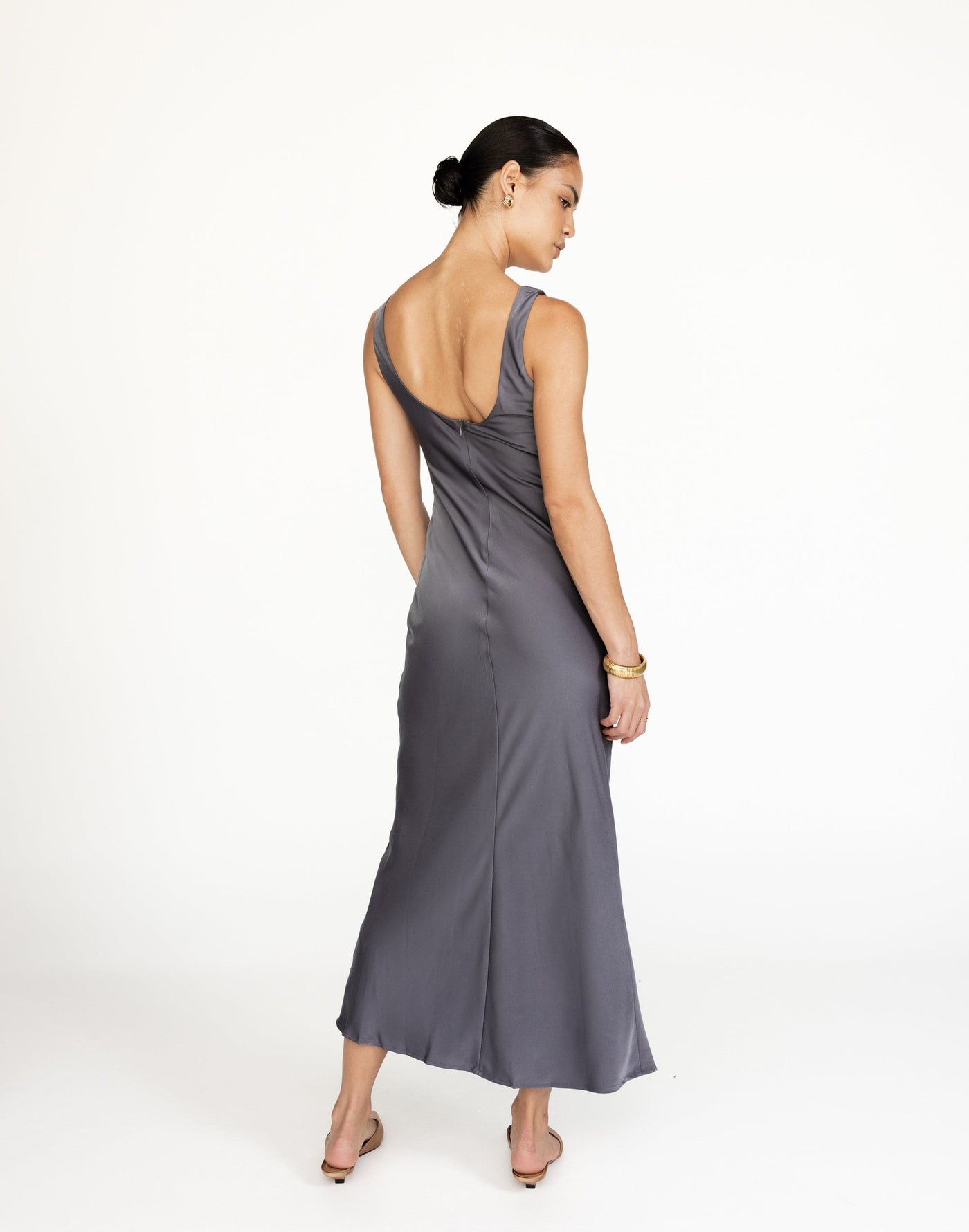 CamillIo Maxi Dress (Slate) | Charcoal Clothing Exclusive - - Women's Dress - Charcoal Clothing