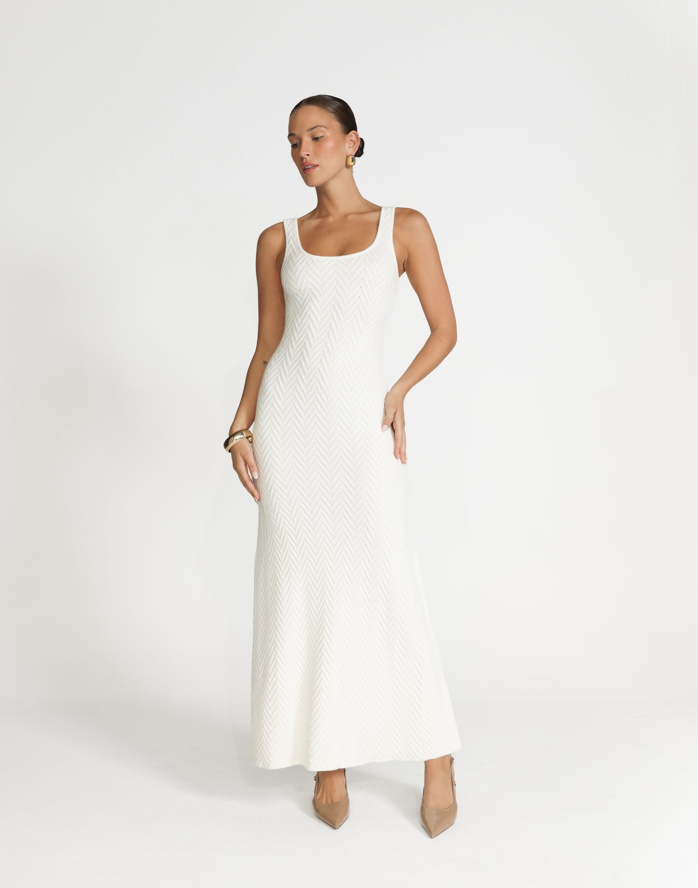 Jacqueline Maxi Dress (Off White) | CHARCOAL Exclusive - - Women's Dress - Charcoal Clothing