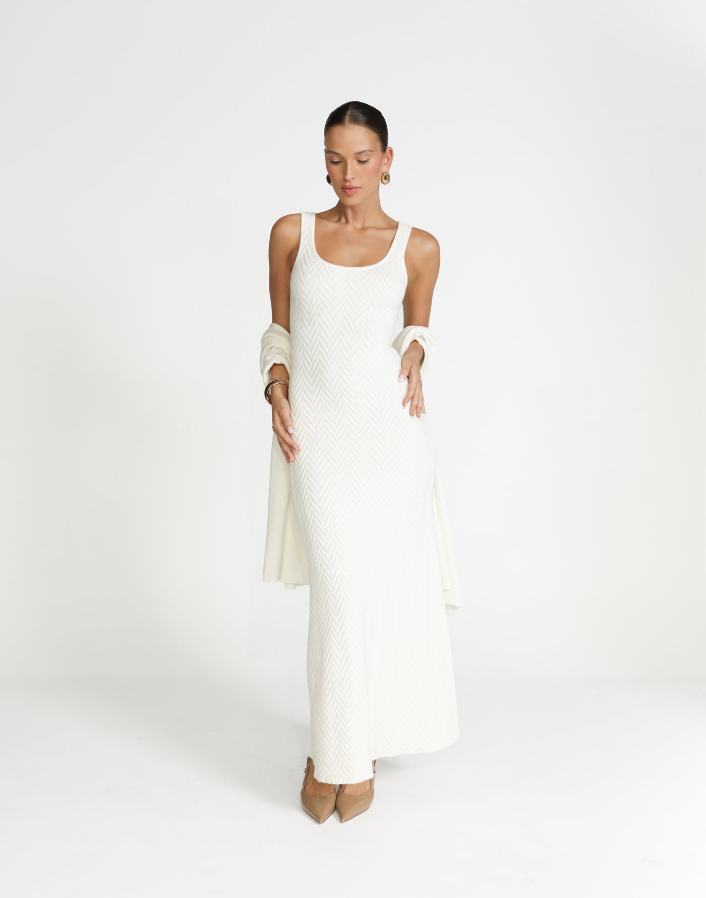 Jacqueline Maxi Dress (Off White) | CHARCOAL Exclusive - - Women's Dress - Charcoal Clothing