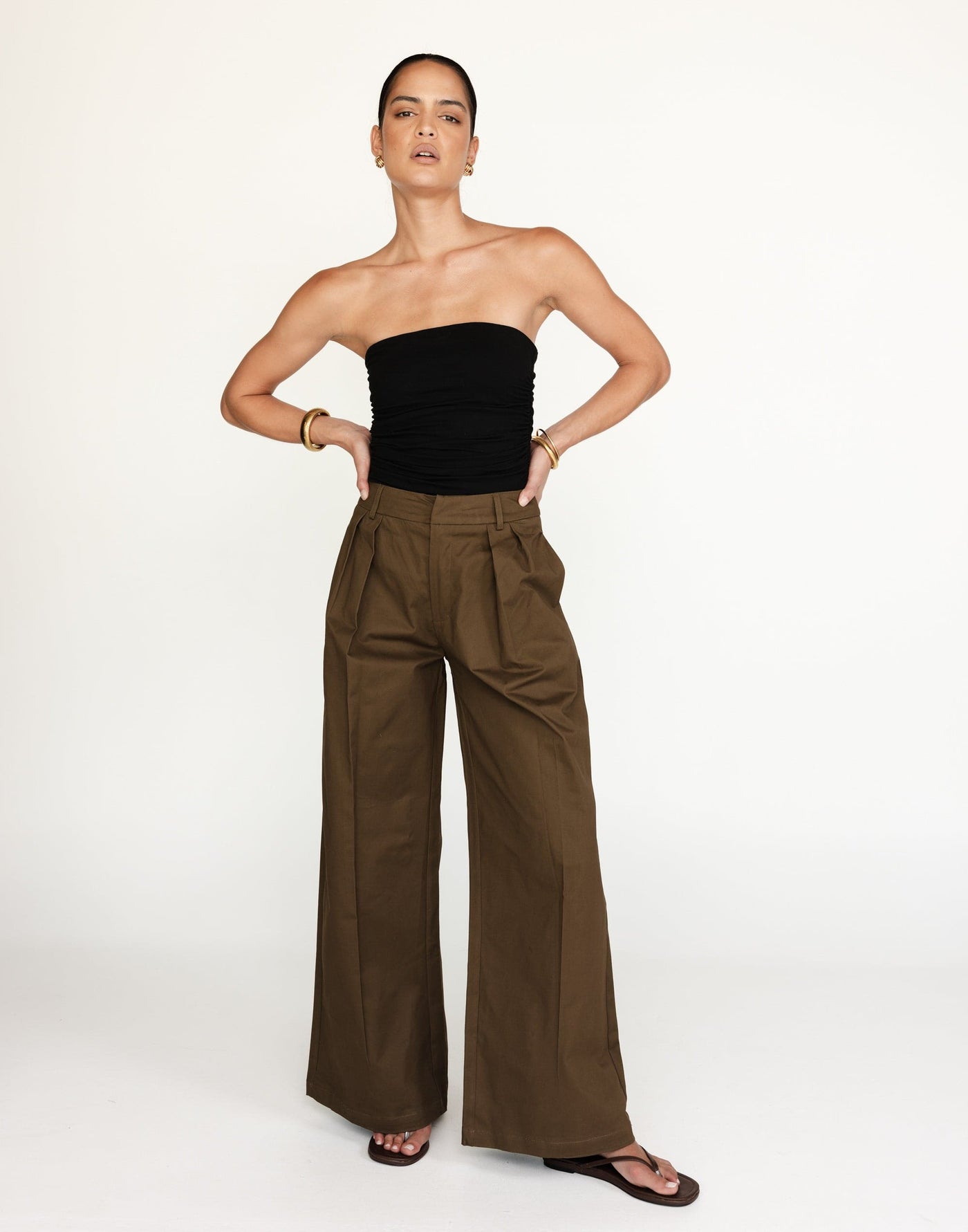 Joelle Pants (Oak) | Charcoal Clothing Exclusive - - Women's Pants - Charcoal Clothing