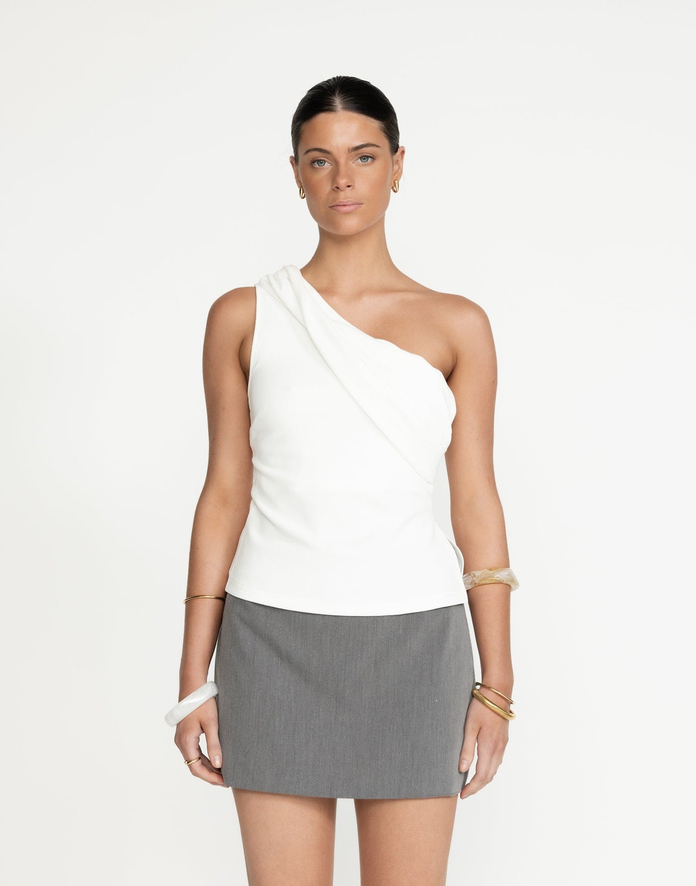 Emily Top (White) | CHARCOAL Exclusive - - Women's Top - Charcoal Clothing