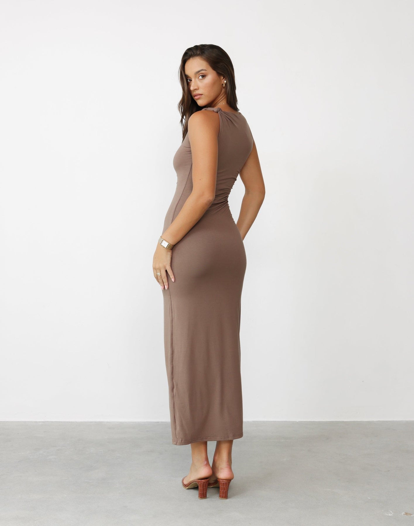 Collective Dress - Sahana Maxi Dress (Mocha) third image