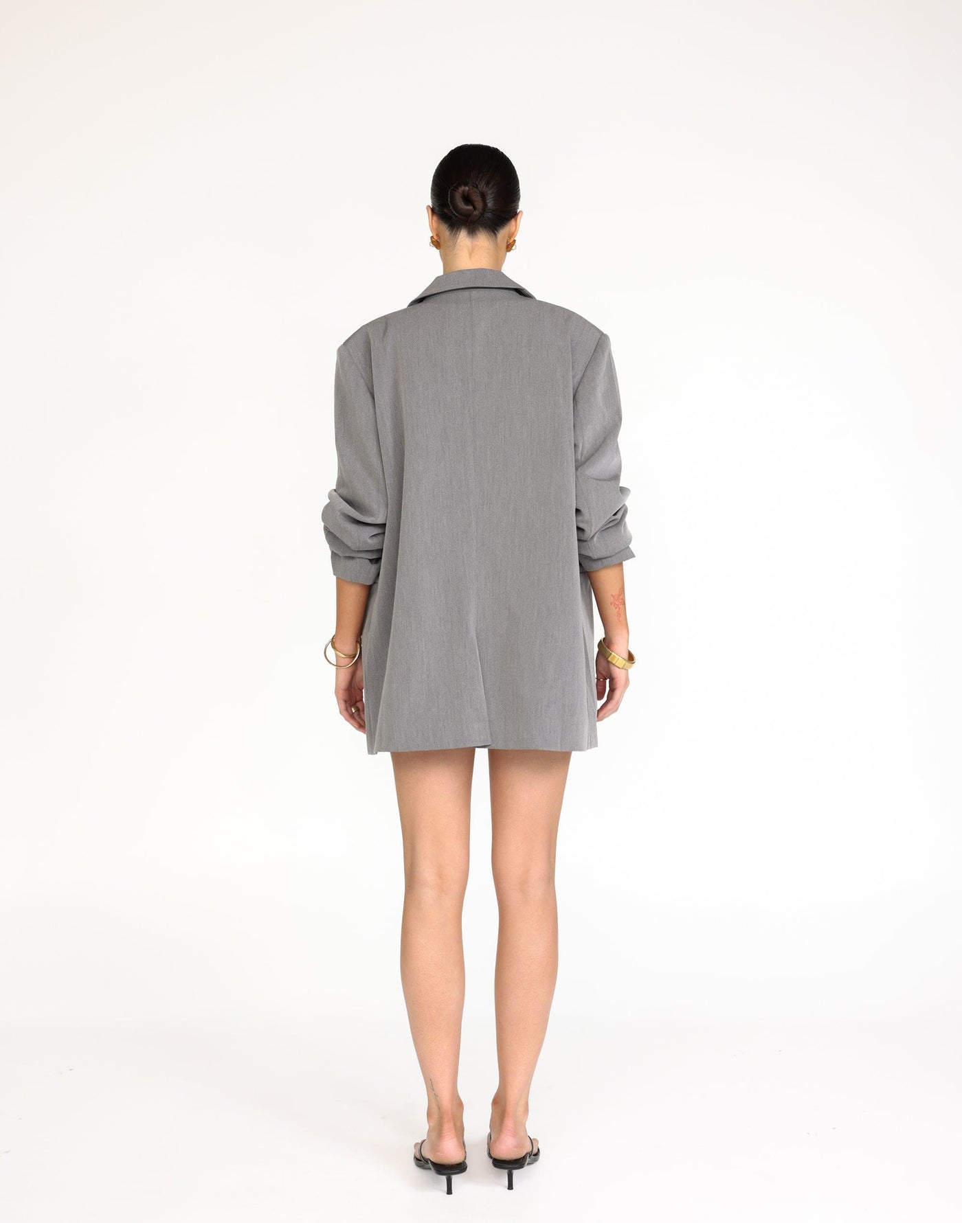 Ashwood Blazer (Grey) - Grey Blazer - Women's Outerwear - Charcoal Clothing