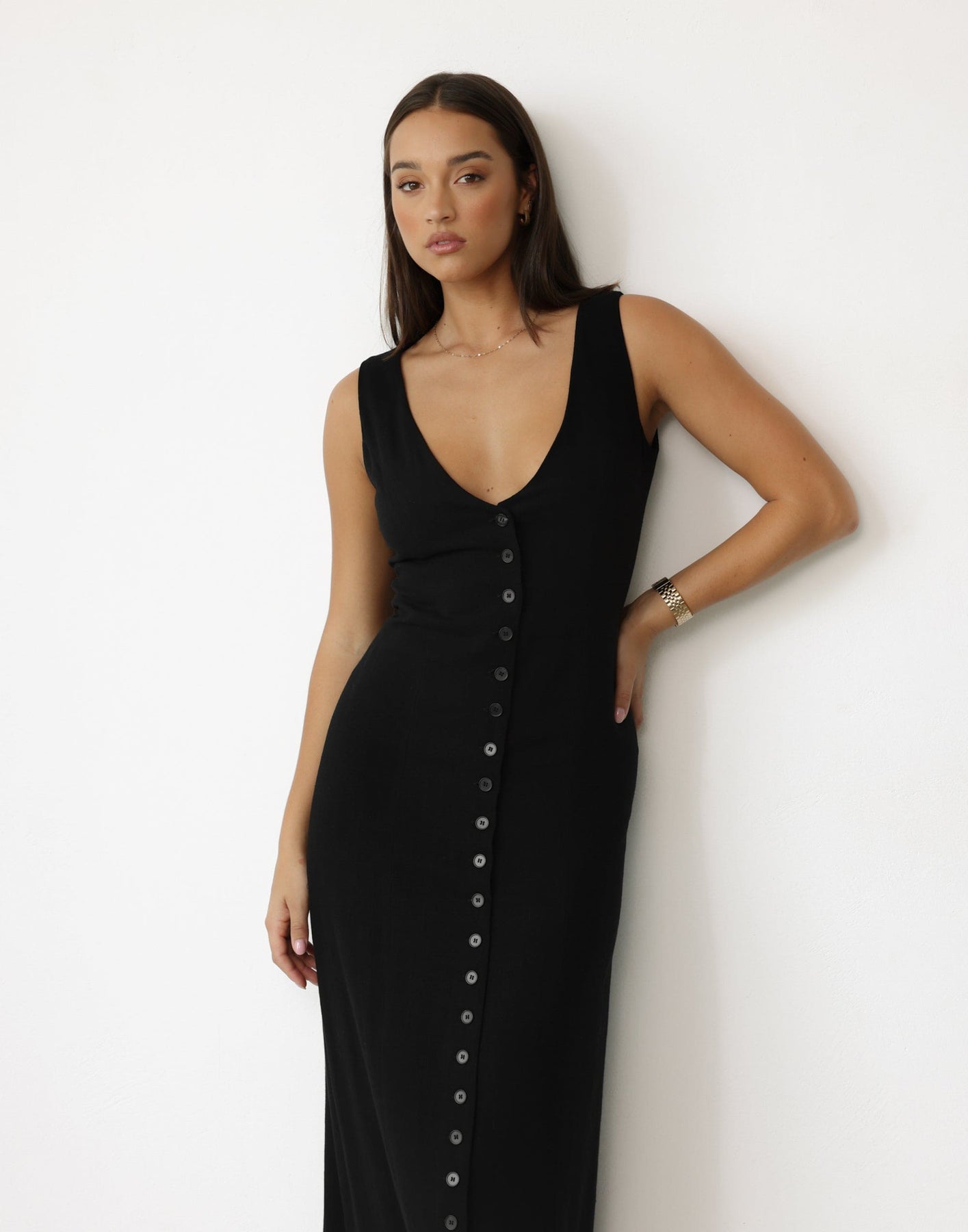 Collective Dress - Cailey Maxi Dress (Black)
                Add to wishlist secondary image