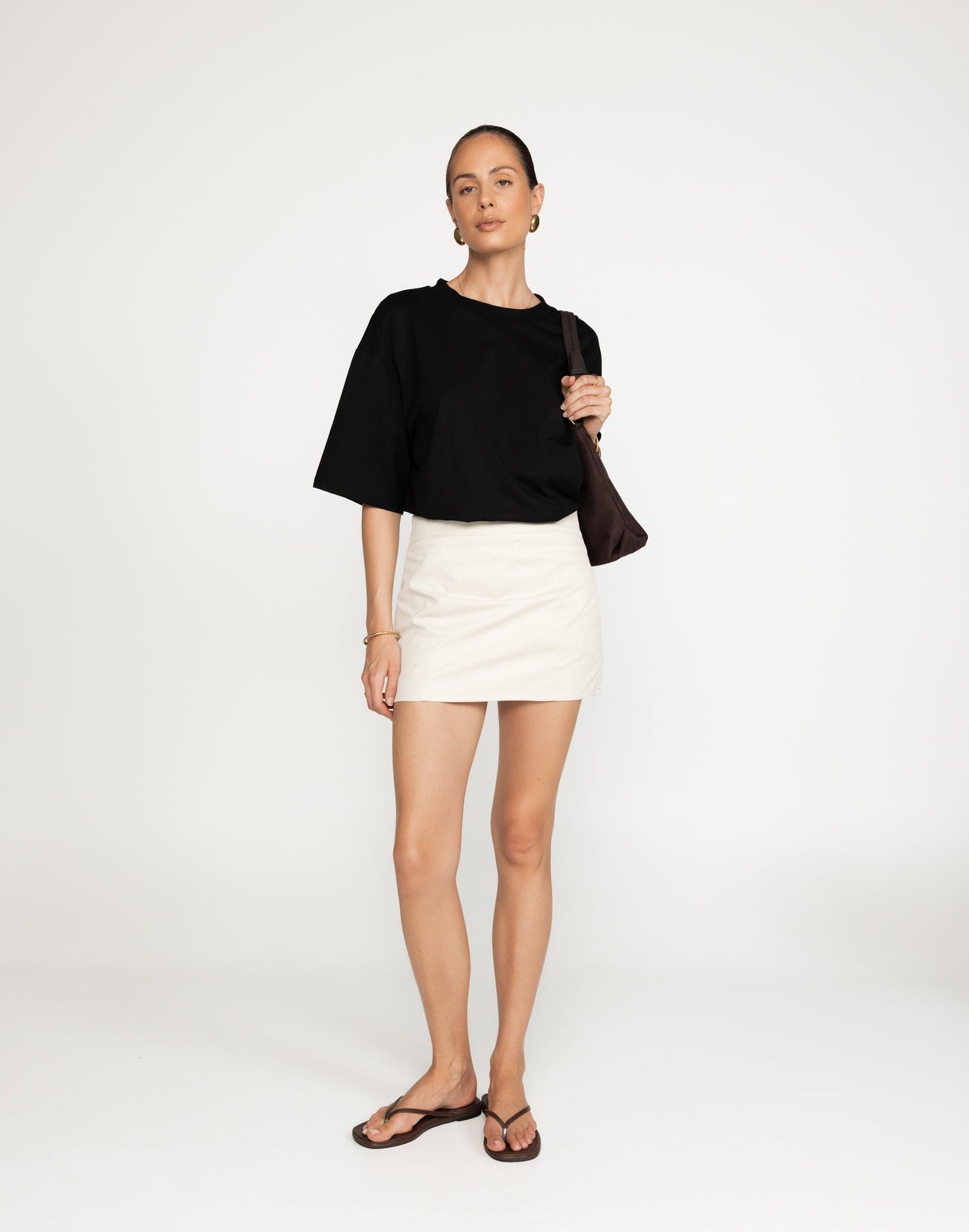 Leela Mini Skirt (Oat) | CHARCOAL Exclusive - - Women's Skirt - Charcoal Clothing