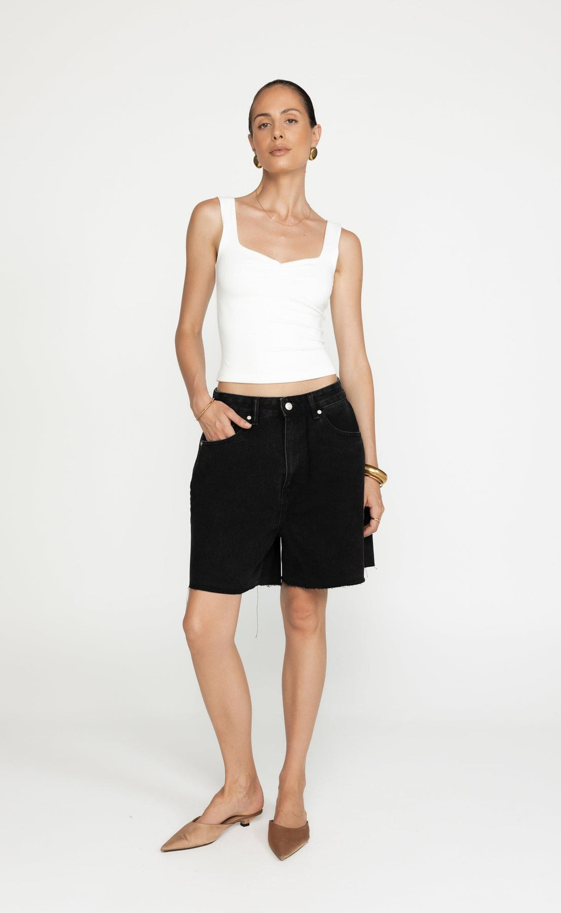 LUELLA TIE FRONT TOP