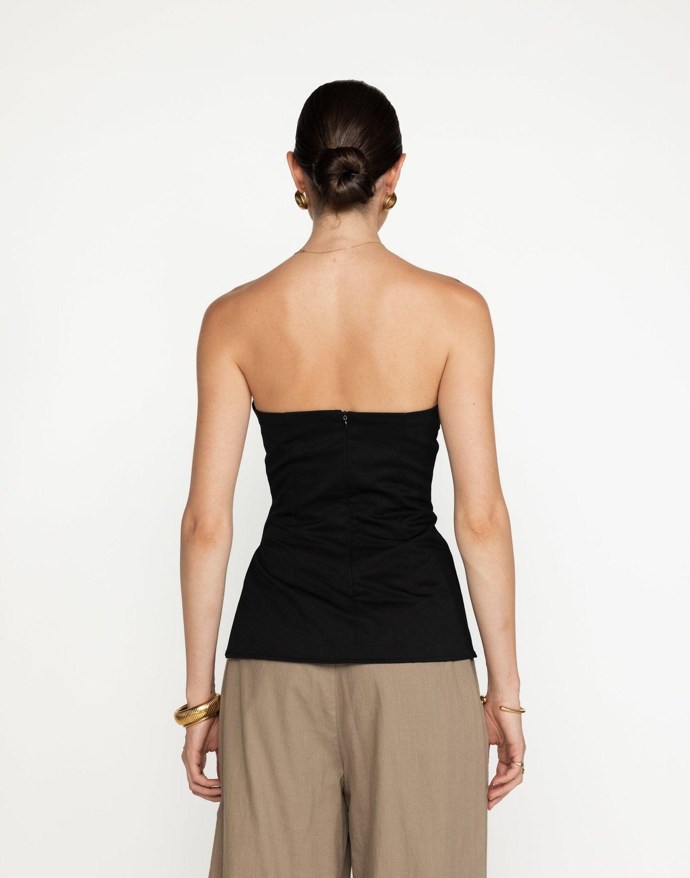 Madelaine Strapless Top (Black) | CHARCOAL Exclusive - - Women's Top - Charcoal Clothing