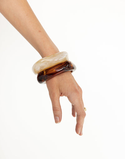 Tamiya Bracelet (Brown Tort) - - Women's Accessories - Charcoal Clothing