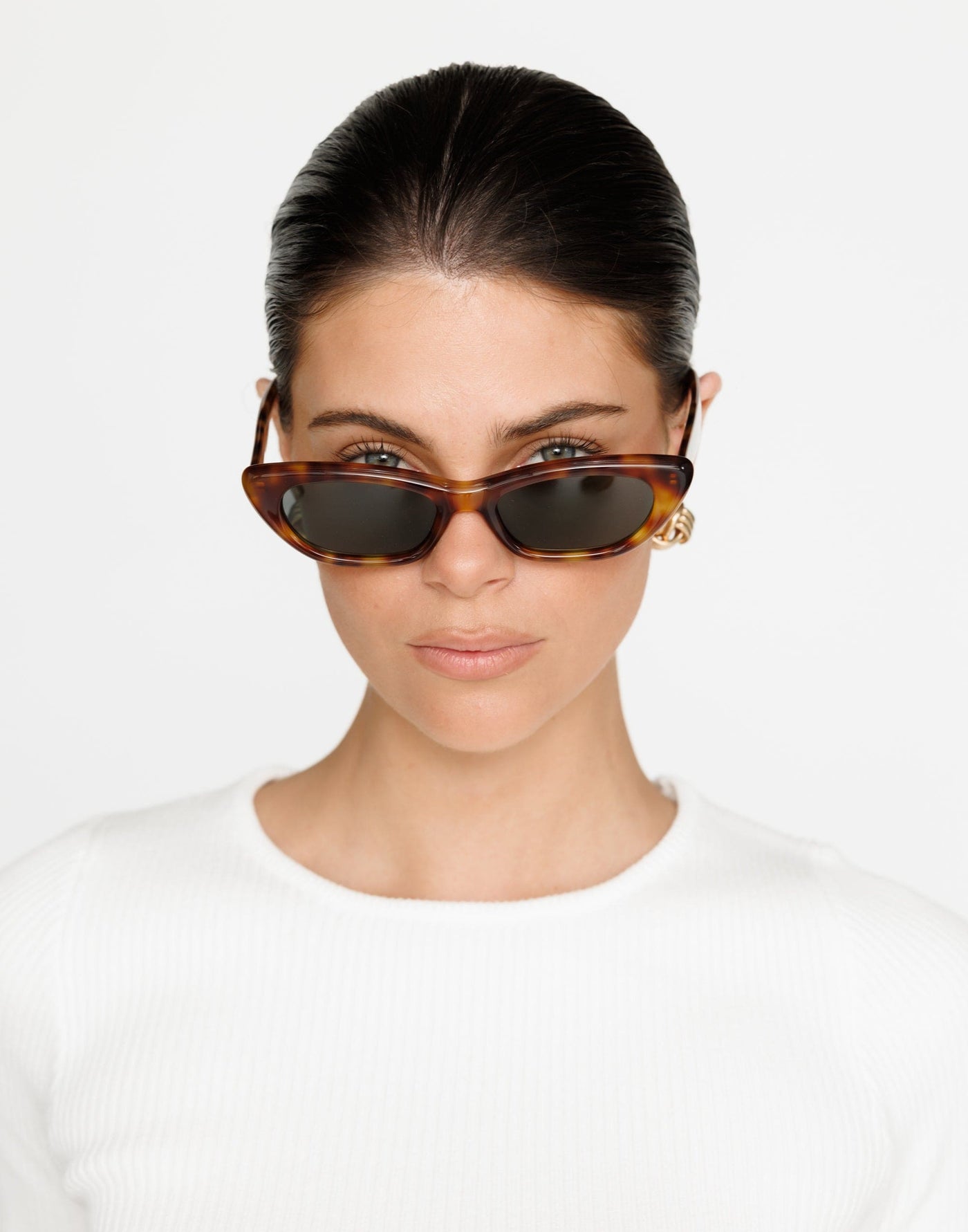 The Caroline Sunglasses (Hazel Tort) - By Banb - - Women's Accessories - Charcoal Clothing