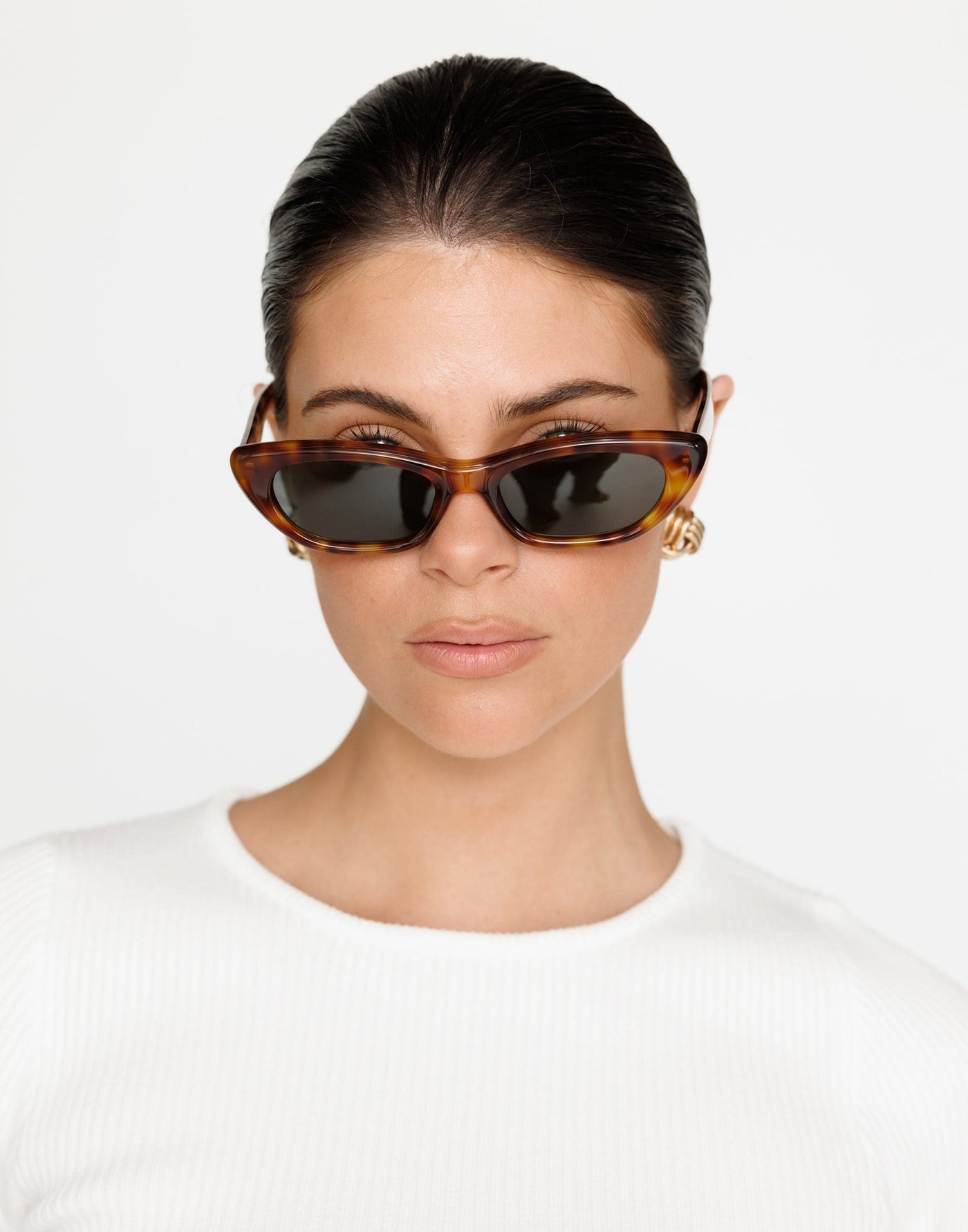 The Caroline Sunglasses (Hazel Tort) - By Banb - - Women's Accessories - Charcoal Clothing