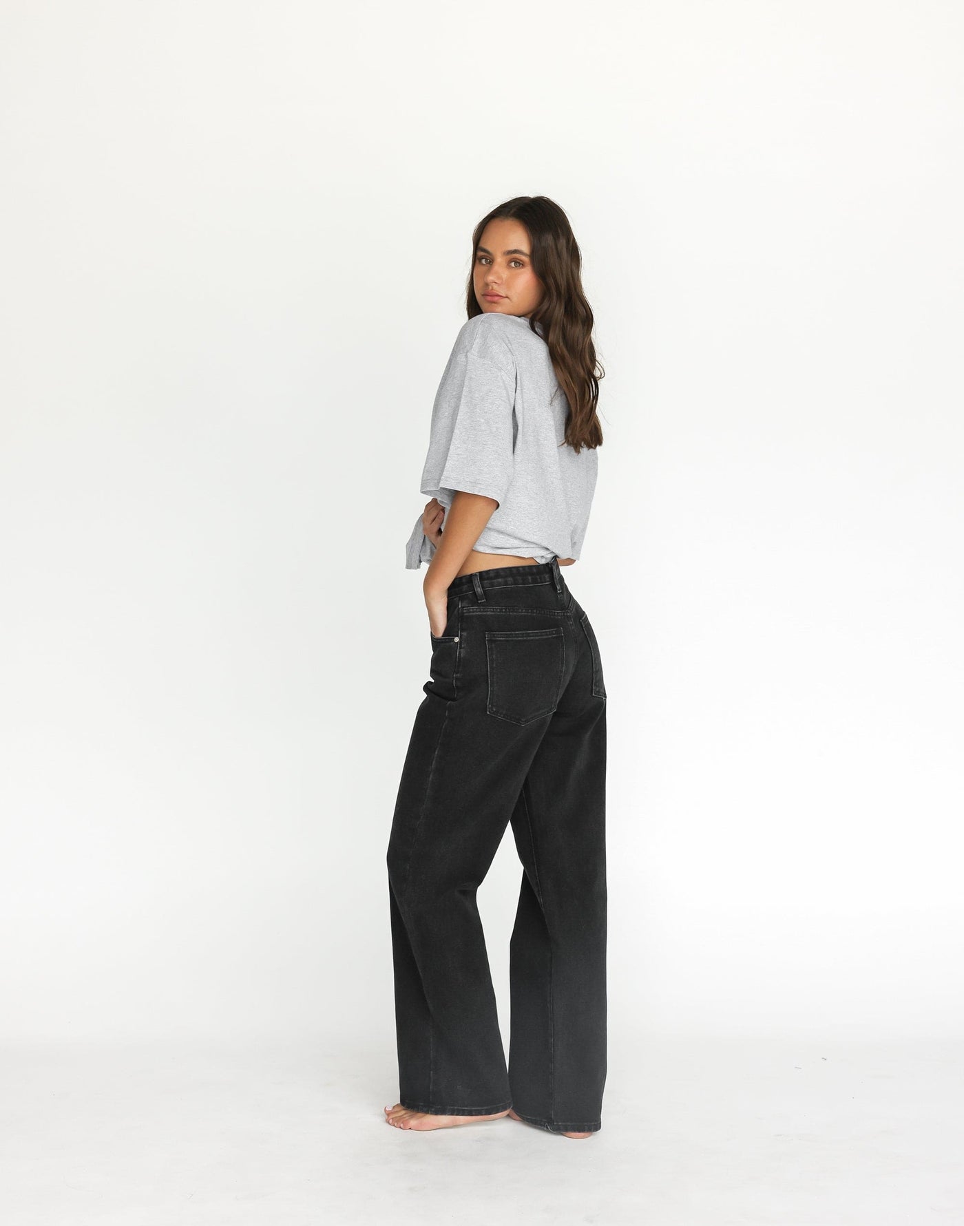 Cole Jeans (Vintage Black) | CHARCOAL Exclusive - High Waisted Mom Style Jean - Women's Pants - Charcoal Clothing