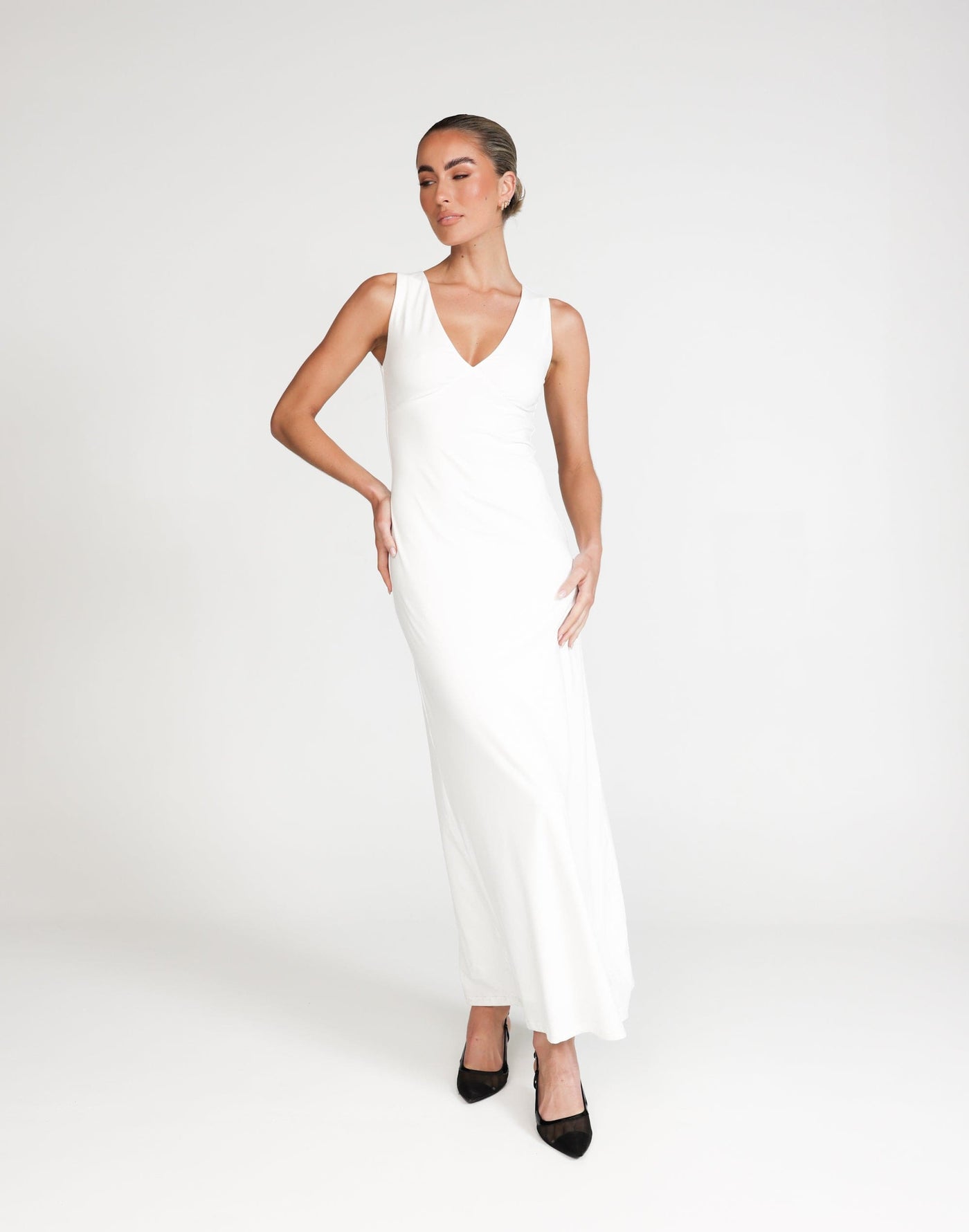 Zira Maxi Dress (White) | CHARCOAL Exclusive - - Women's Dress - Charcoal Clothing