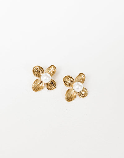 Tia Earrings (Gold) - - Women's Accessories - Charcoal Clothing