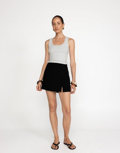  - Women's Skirts - Charcoal Clothing