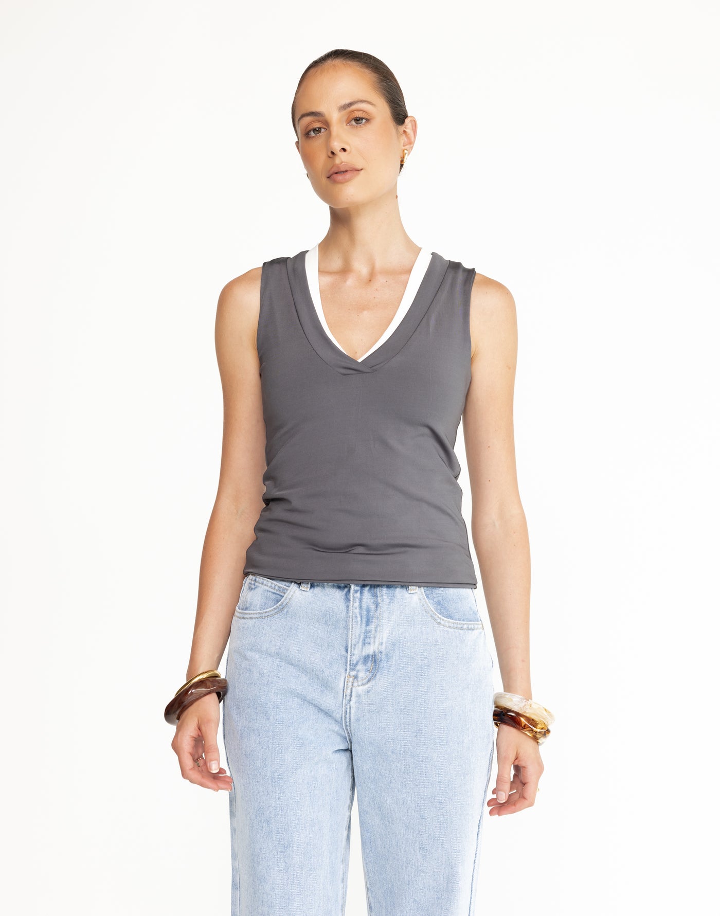  - Women's Top - Charcoal Clothing