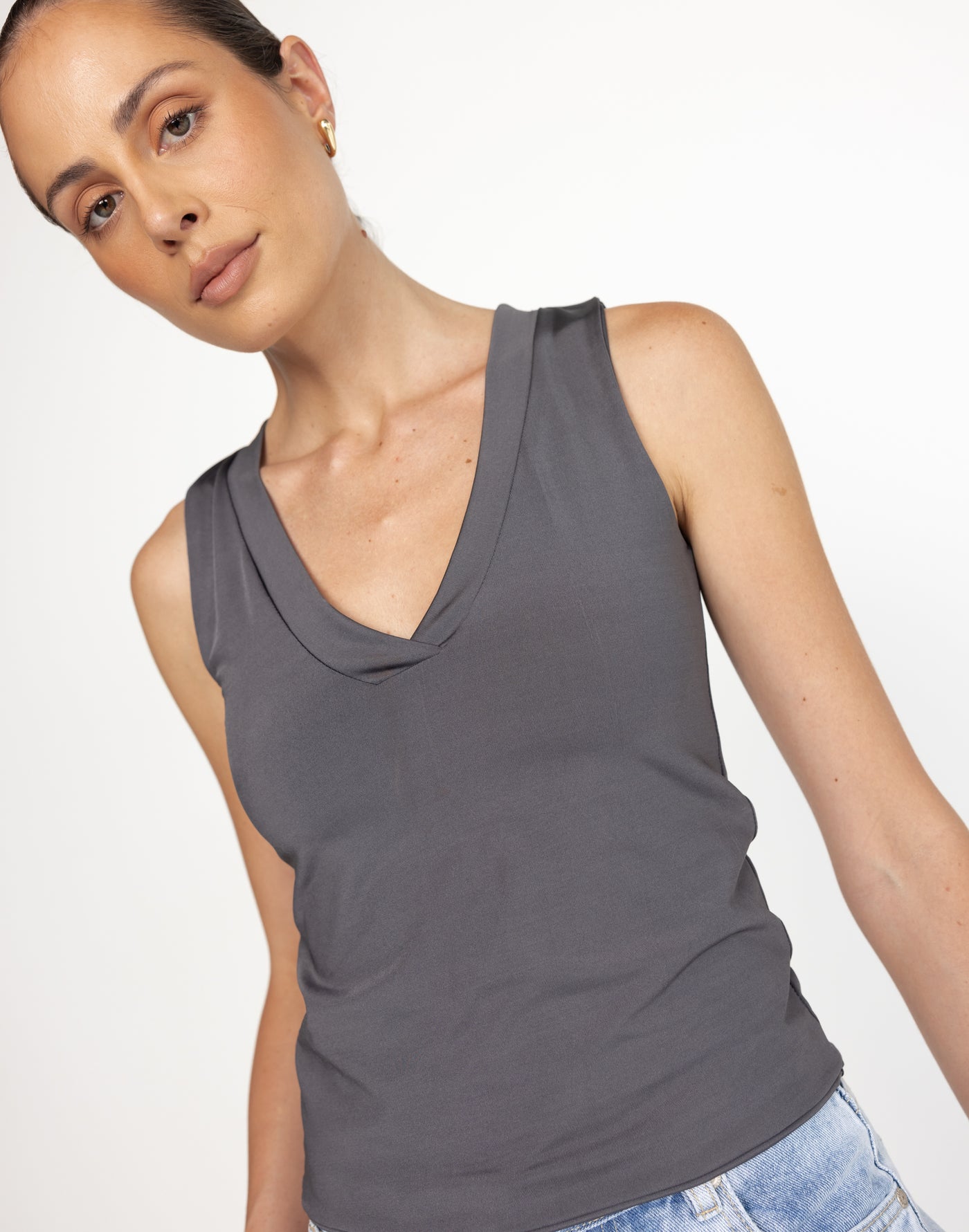  - Women's Top - Charcoal Clothing