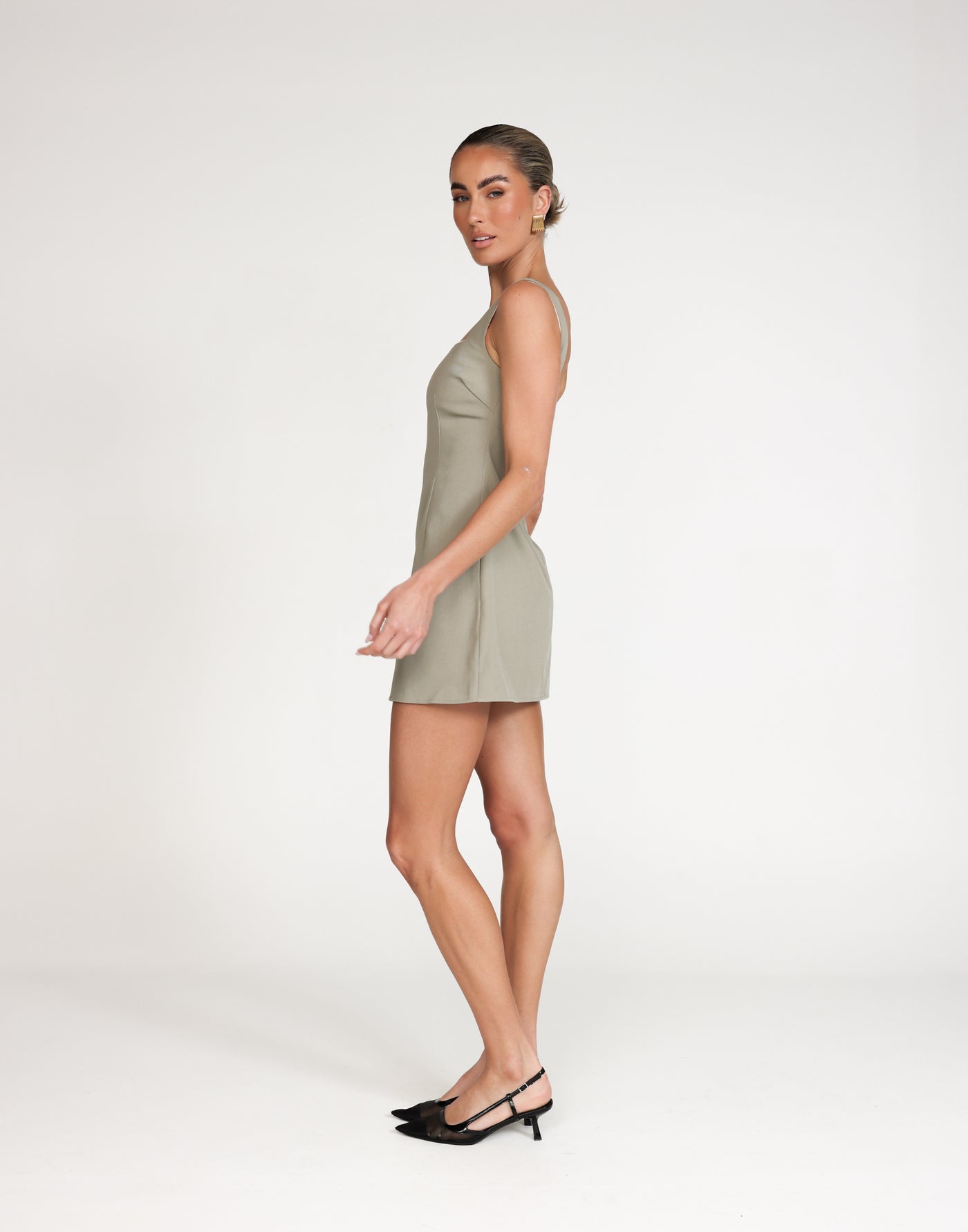 Eliya Mini Dress (Seagrass) | CHARCOAL Exclusive - - Women's Dress - Charcoal Clothing