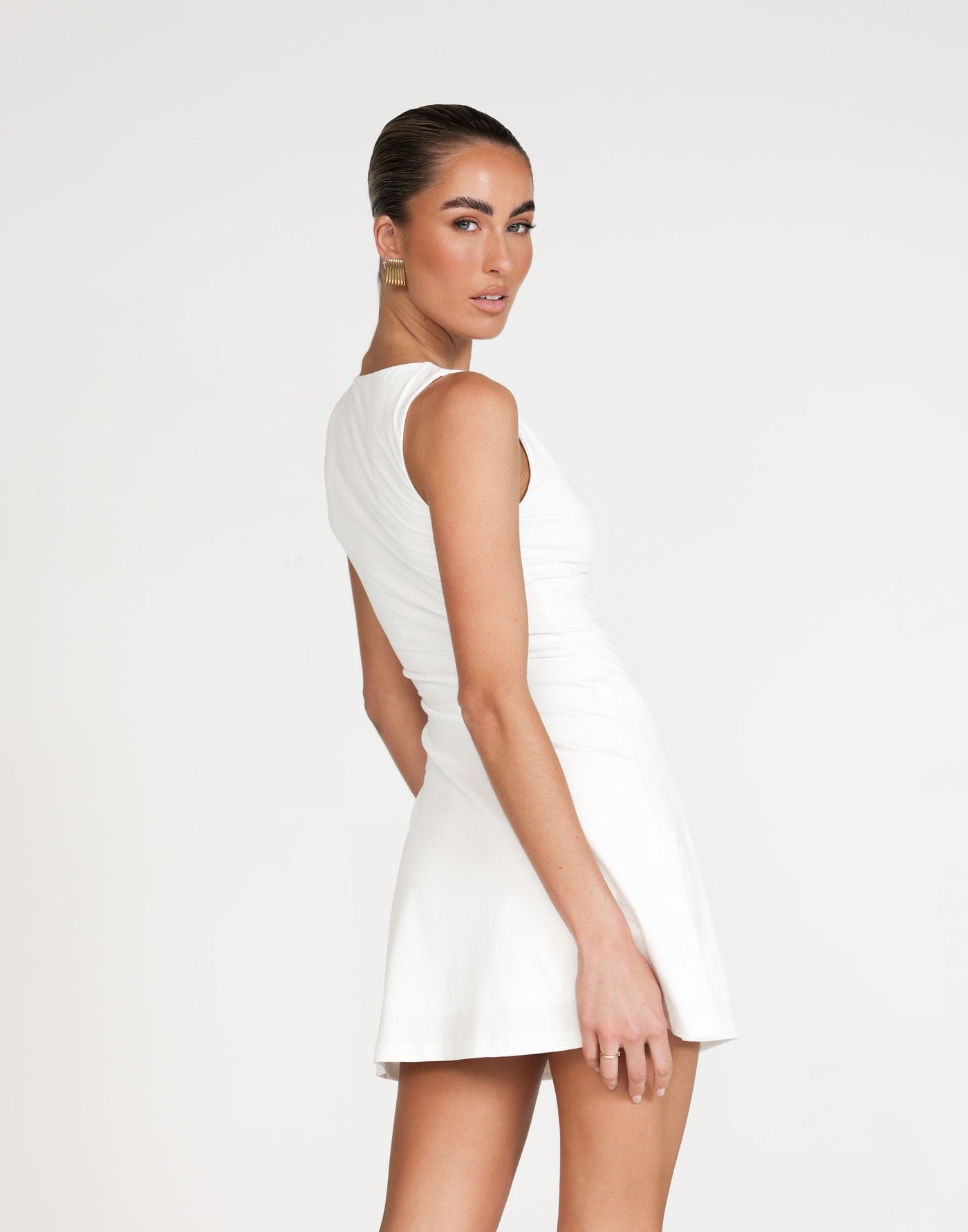 Zira Mini Dress (White) | CHARCOAL Exclusive - - Women's Dress - Charcoal Clothing