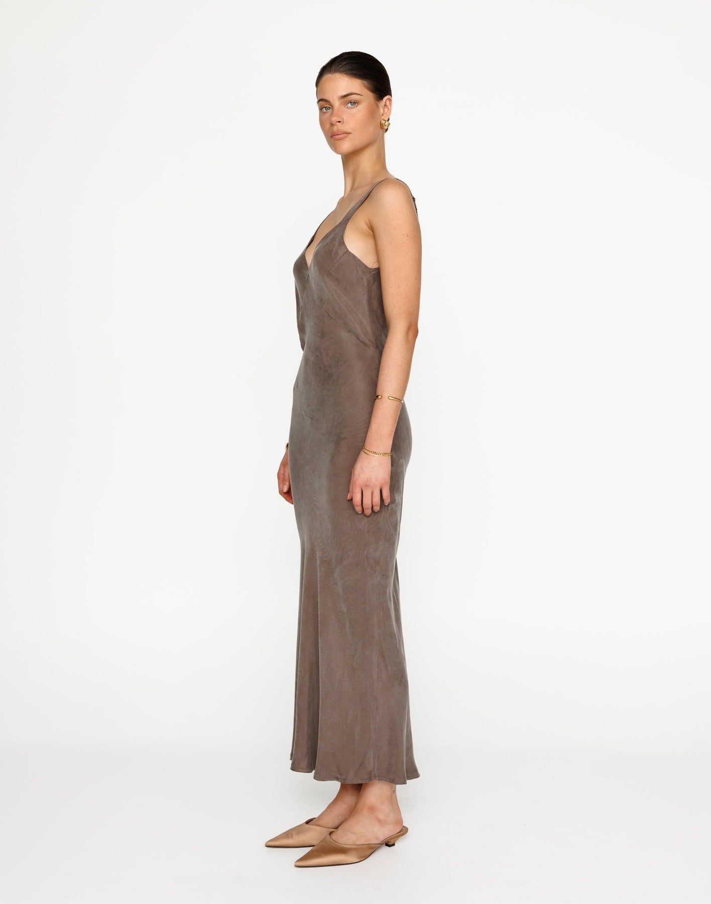 Collective Dress - Kirsty Maxi Dress (Warm Grey)
                Add to wishlist fourth image