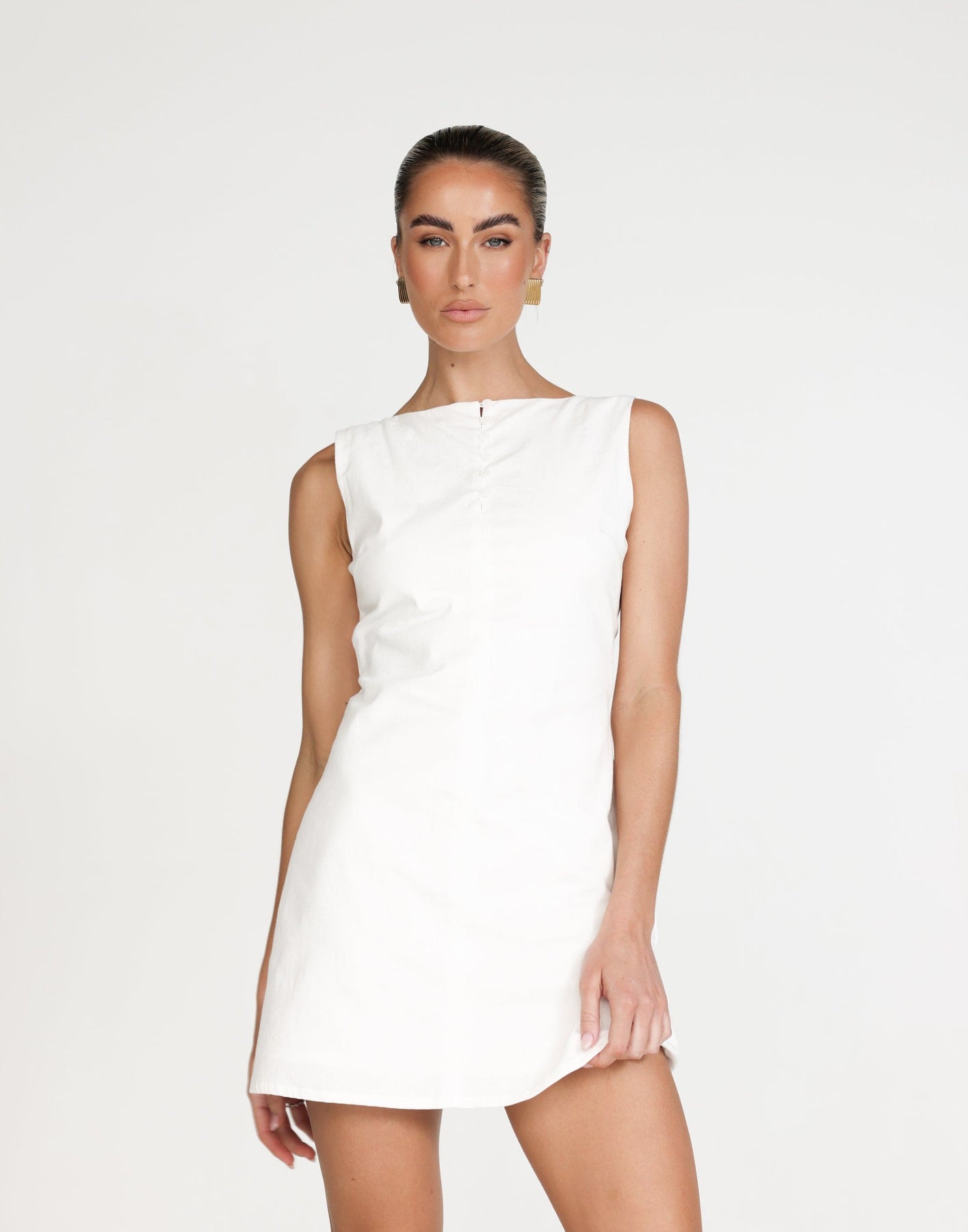 Collective Dress - Basira Mini Dress (White)
                Add to wishlist fifth image