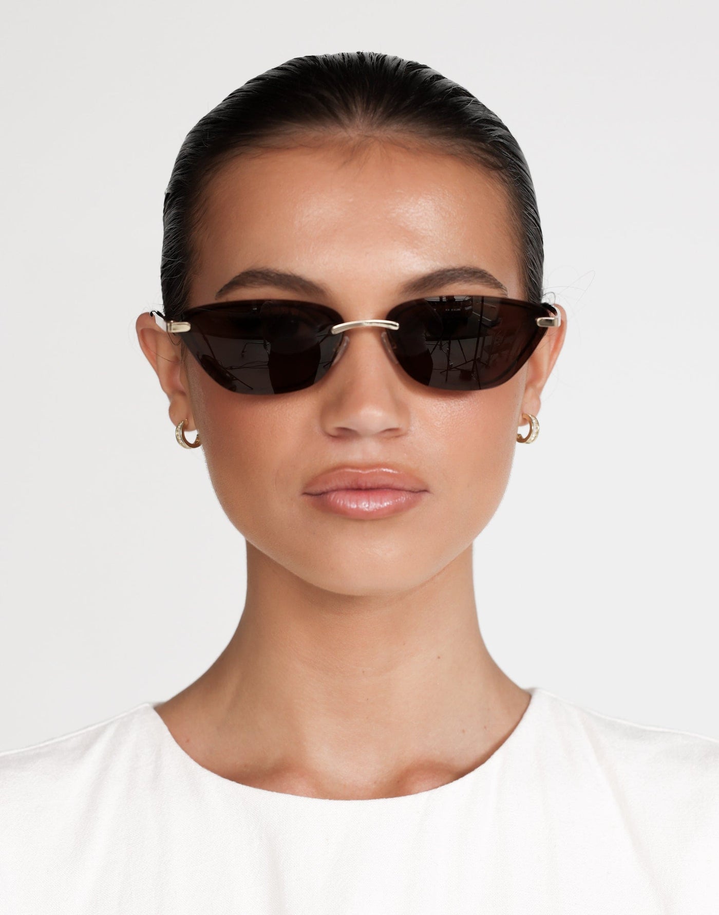 The Chandra Sunglasses (Light Gold Chocolate) - By Banb - - Women's Accessories - Charcoal Clothing