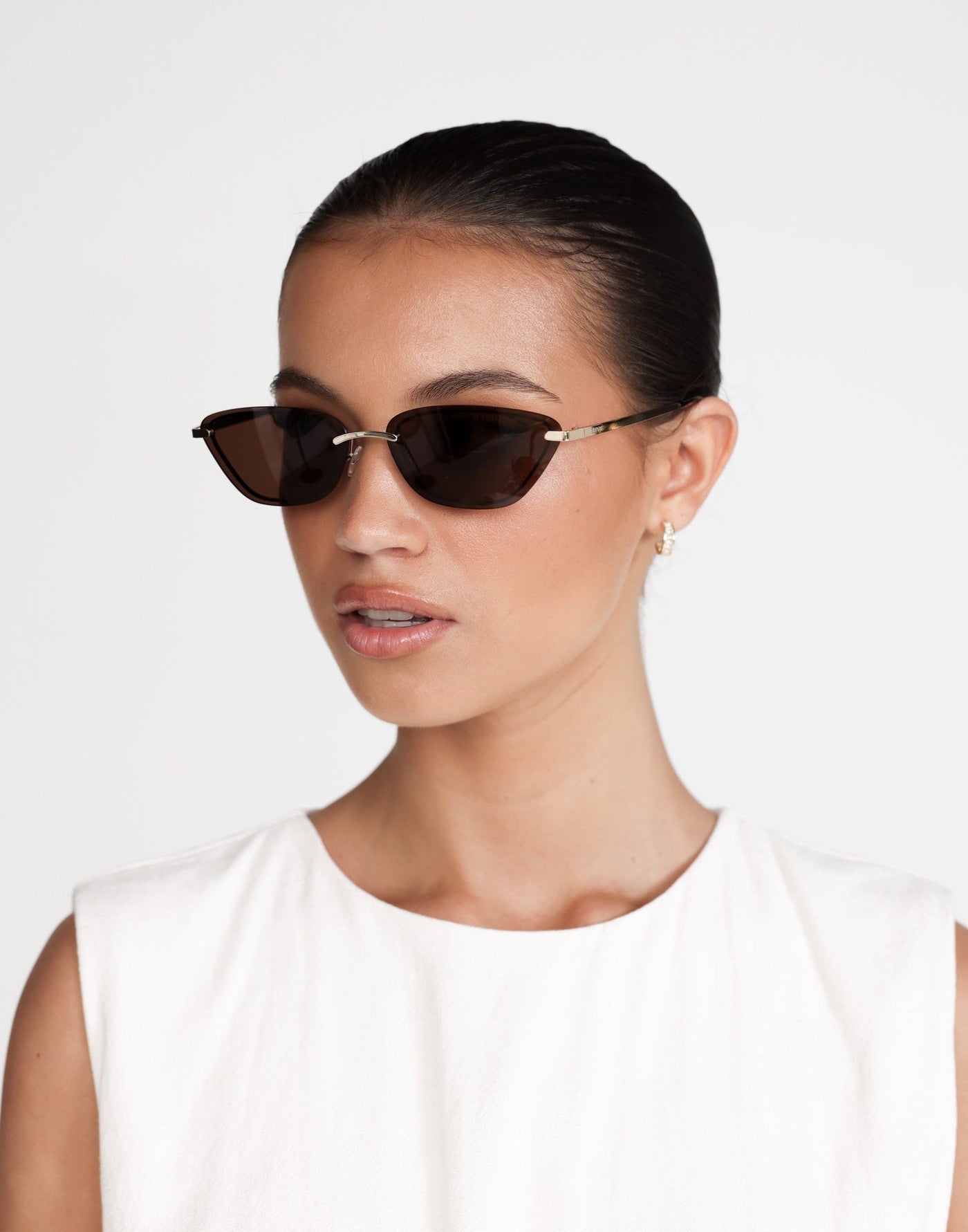 The Chandra Sunglasses (Light Gold Chocolate) - By Banb - - Women's Accessories - Charcoal Clothing