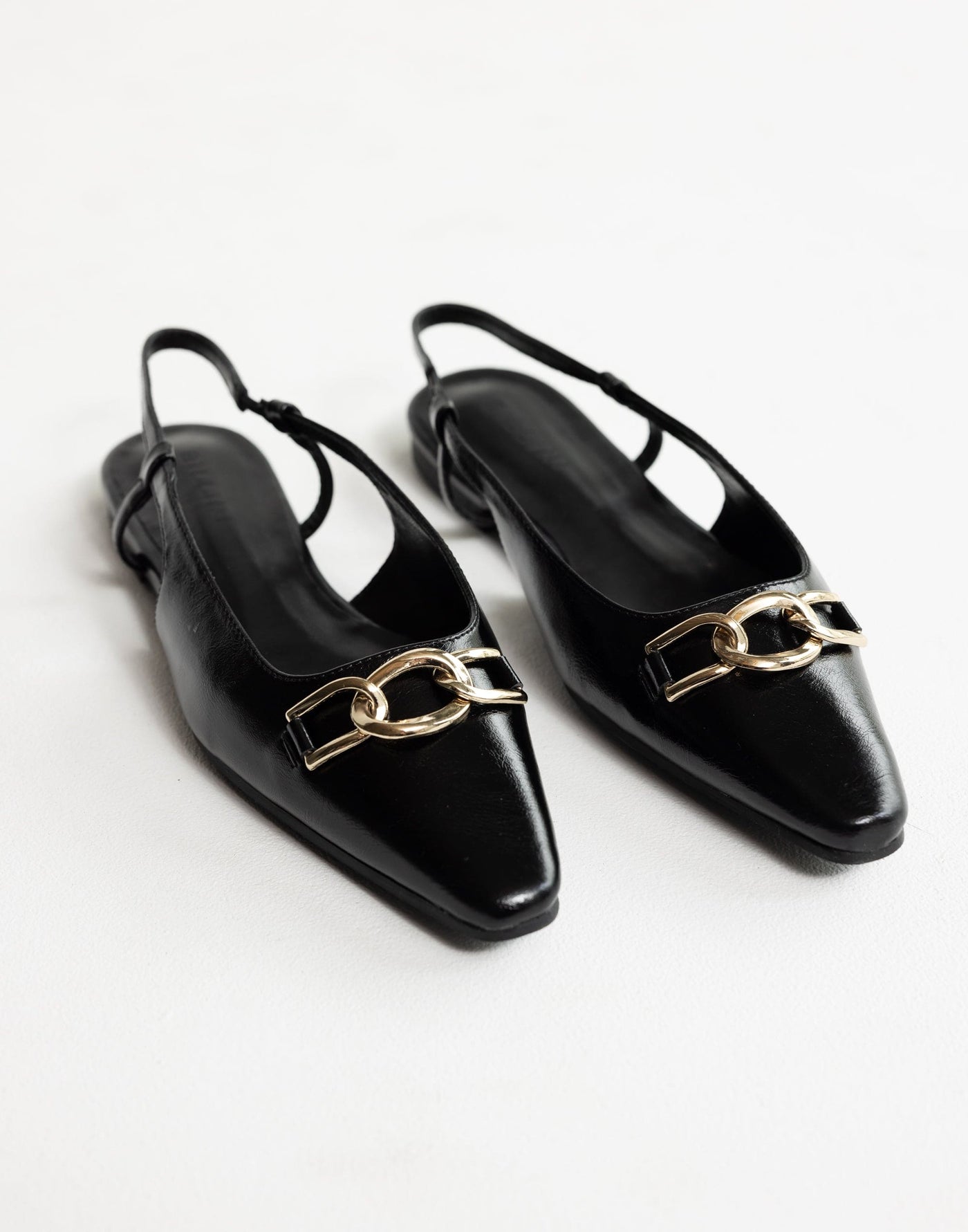 Maxine Flats (Black Shine) - By Billini - - Women's Shoes - Charcoal Clothing