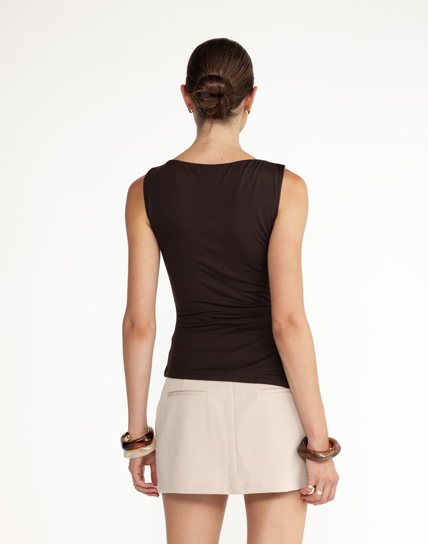 Amanda Top (Chocolate) | CHARCOAL Exclusive - - Women's Top - Charcoal Clothing