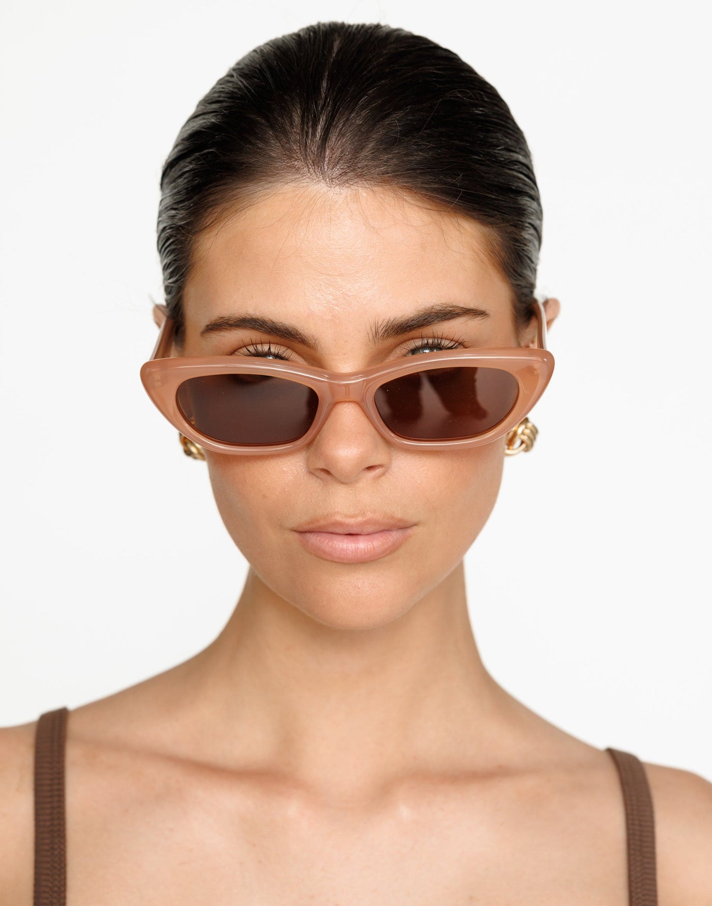 The Caroline Sunglasses (Nude) - By Banb - - Women's Accessories - Charcoal Clothing