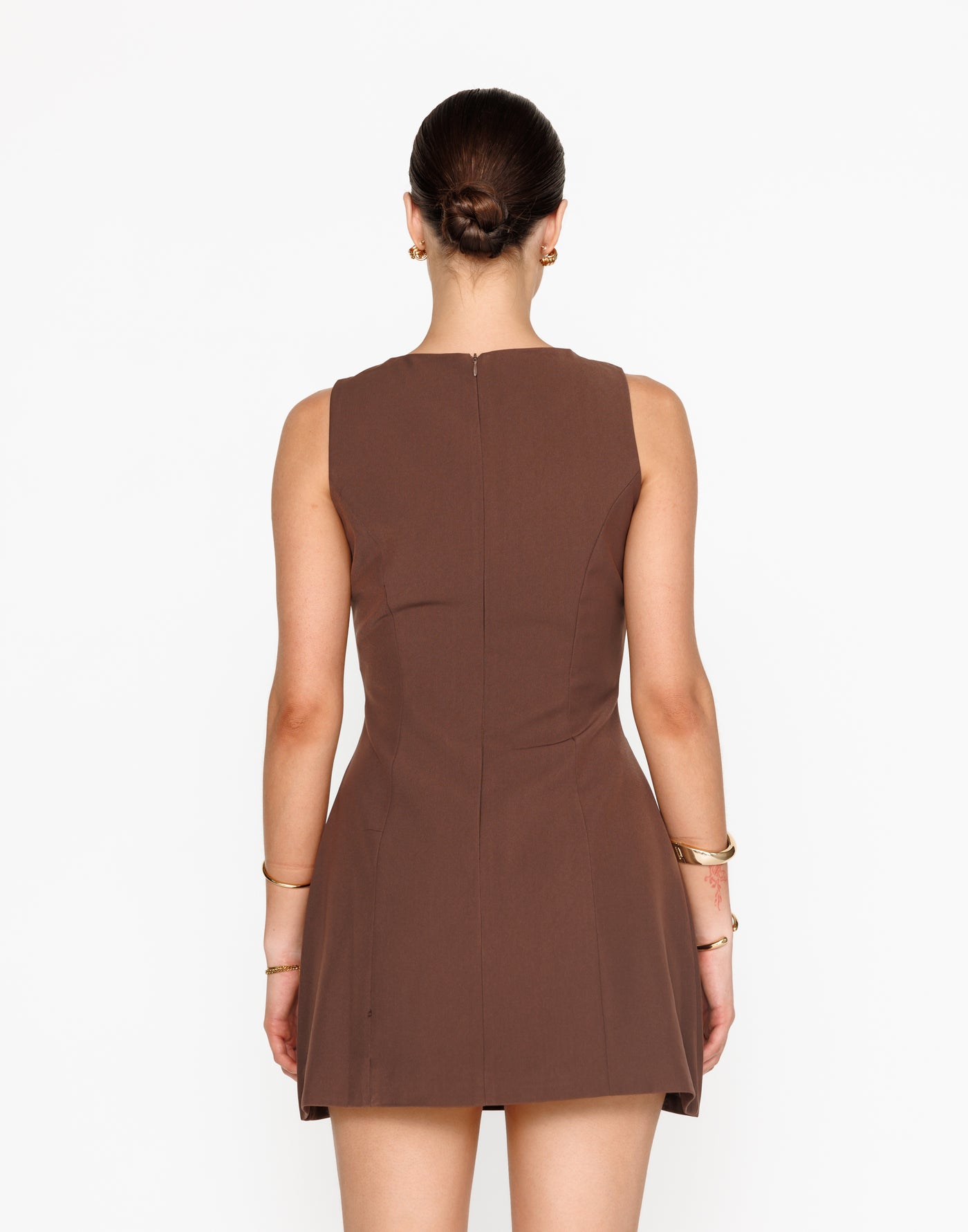 Cordelia Mini Dress (Cocoa) | CHARCOAL Exclusive - - Women's Dress - Charcoal Clothing