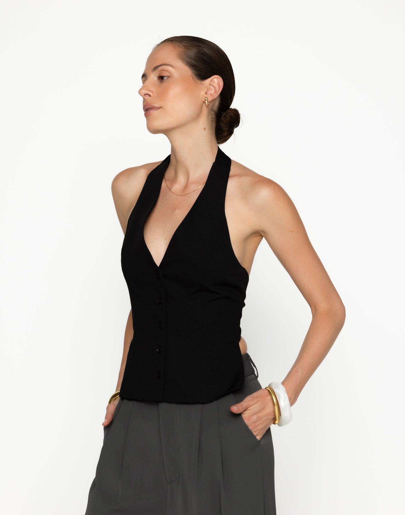 Serafina Top (Black) | CHARCOAL Exclusive - - Women's Top - Charcoal Clothing