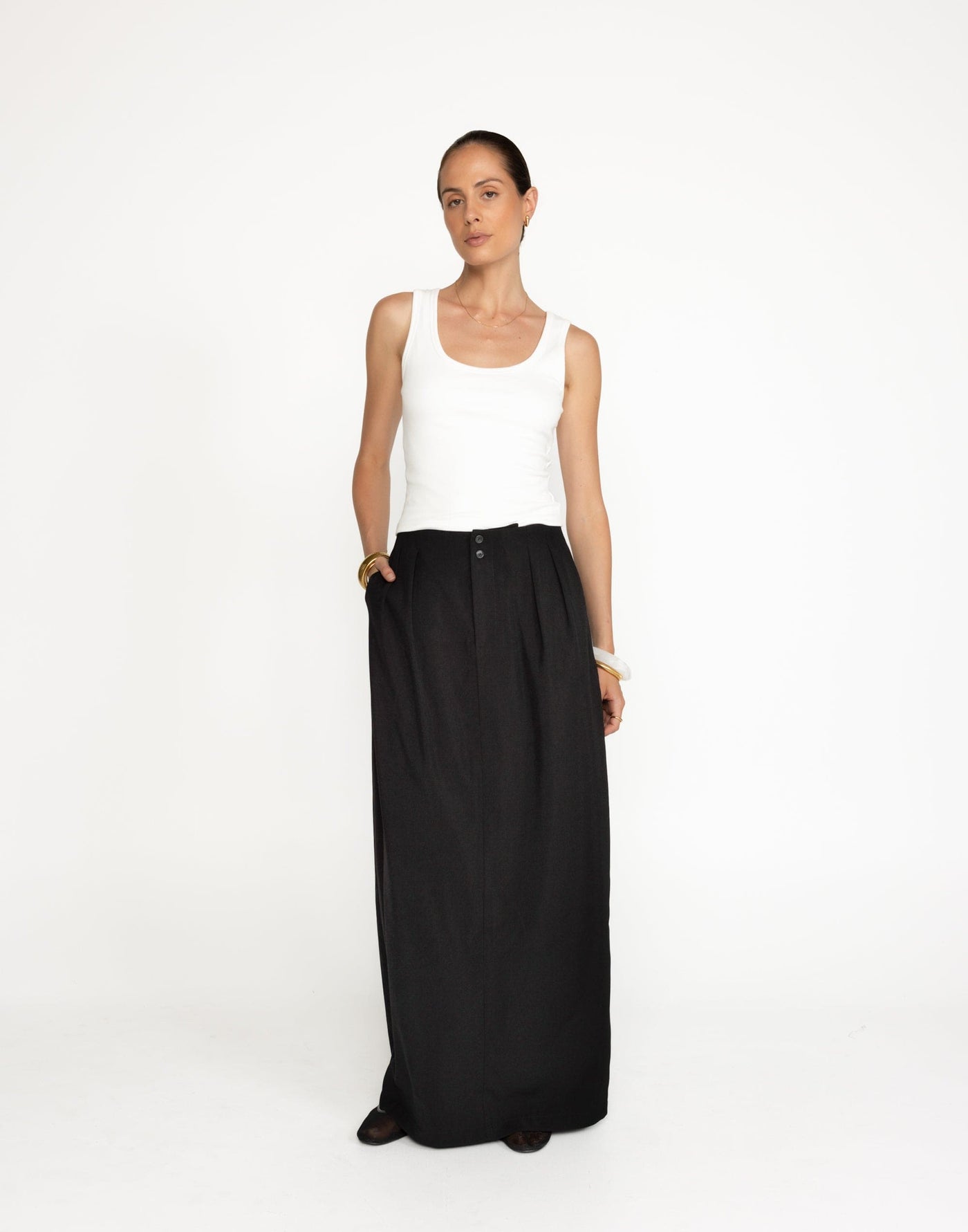  - Women's Skirt - Charcoal Clothing