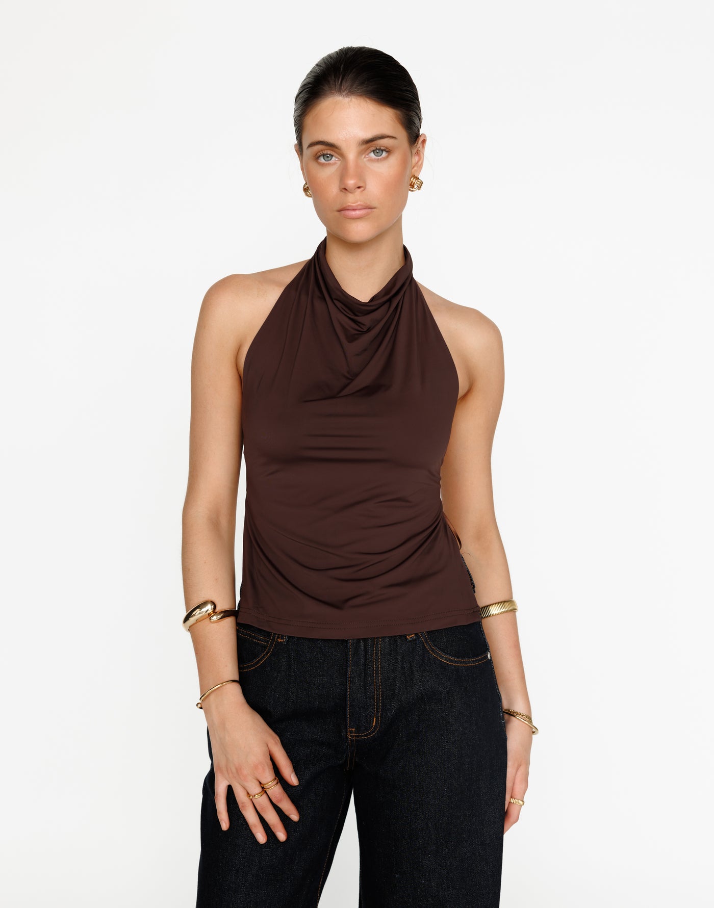 Tansie Top (Cocoa) | CHARCOAL Exclusive - - Women's Top - Charcoal Clothing