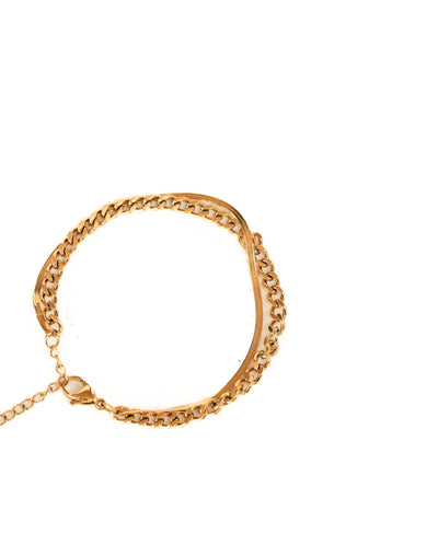 Dodie Bracelet (Gold) | Charcoal Clothing Exclusive - Clasp Closure Chain Bracelet - Women's Accessories - Charcoal Clothing