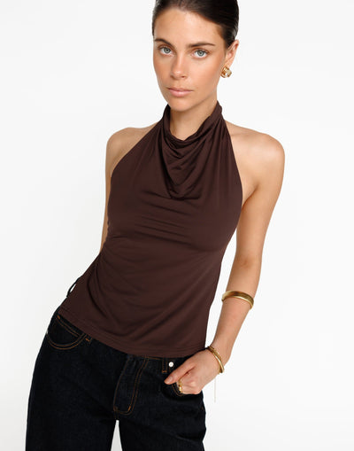 Tansie Top (Cocoa) | CHARCOAL Exclusive - - Women's Top - Charcoal Clothing