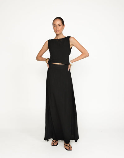 Aleah Maxi Skirt (Black) | CHARCOAL Exclusive - - Women's Skirt - Charcoal Clothing