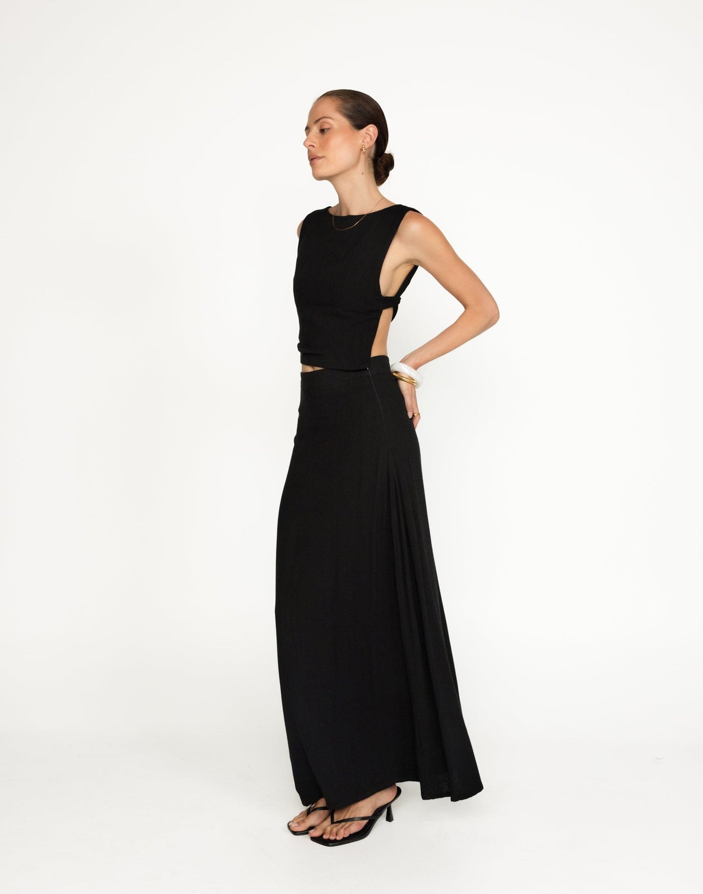 Aleah Maxi Skirt (Black) | CHARCOAL Exclusive - - Women's Skirt - Charcoal Clothing