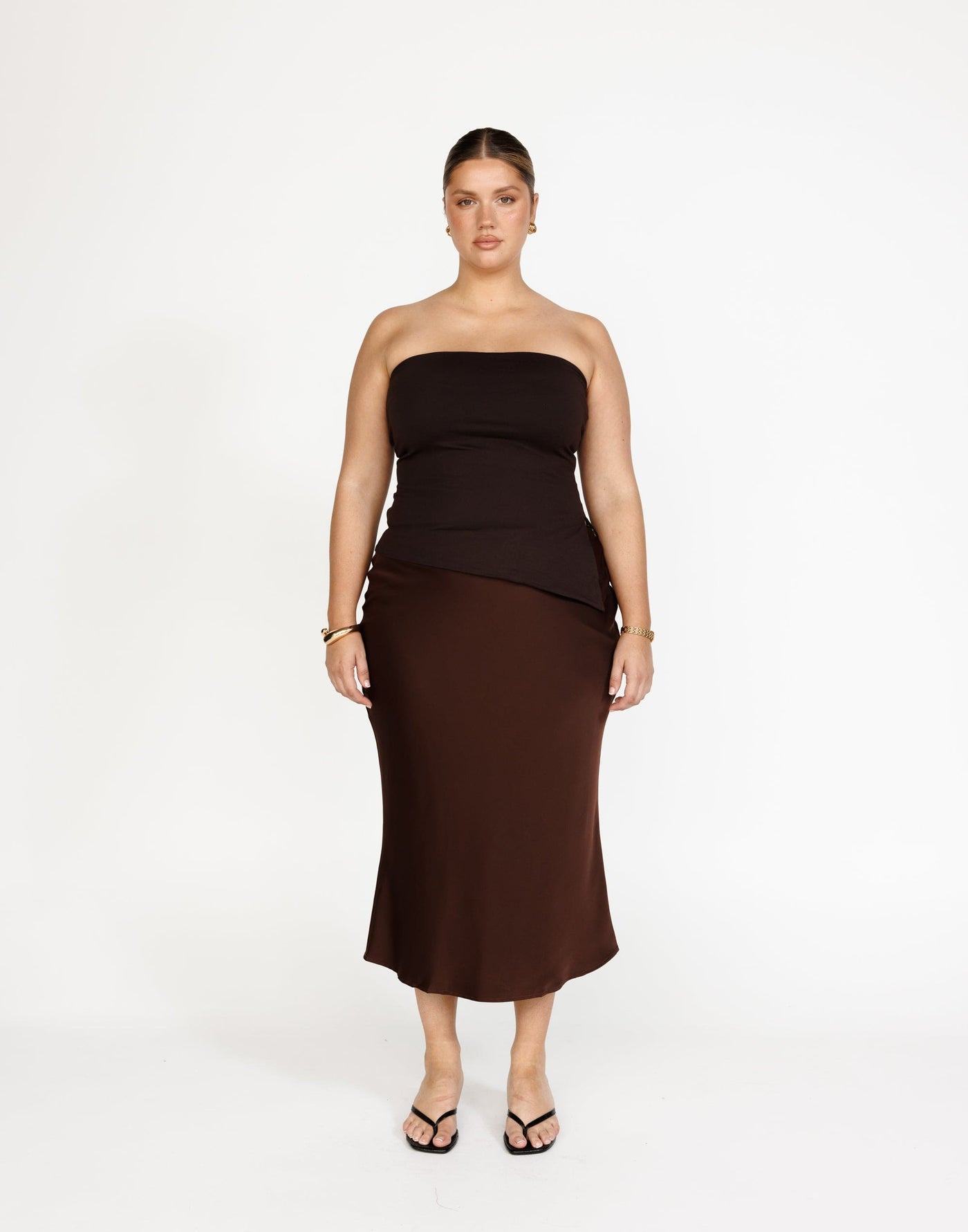 Samara Midi Skirt (Chocolate) | CHARCOAL Exclusive - - Women's Skirt - Charcoal Clothing