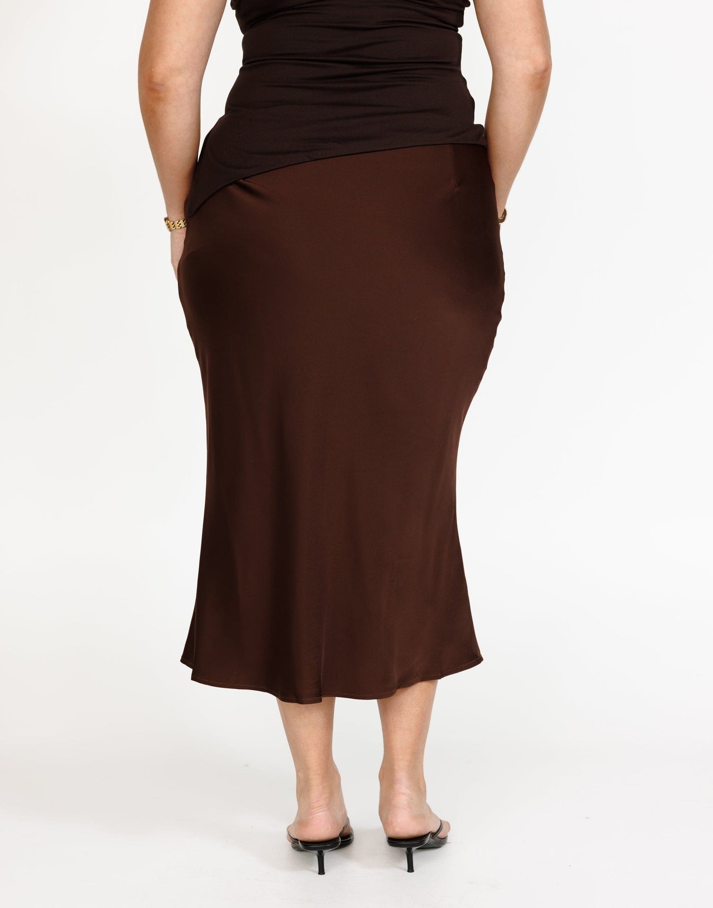 Samara Midi Skirt (Chocolate) | CHARCOAL Exclusive - - Women's Skirt - Charcoal Clothing