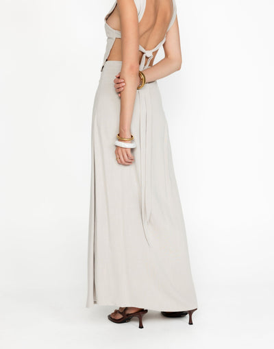 Aleah Maxi Skirt (Latte) | CHARCOAL Exclusive - - Women's Skirt - Charcoal Clothing