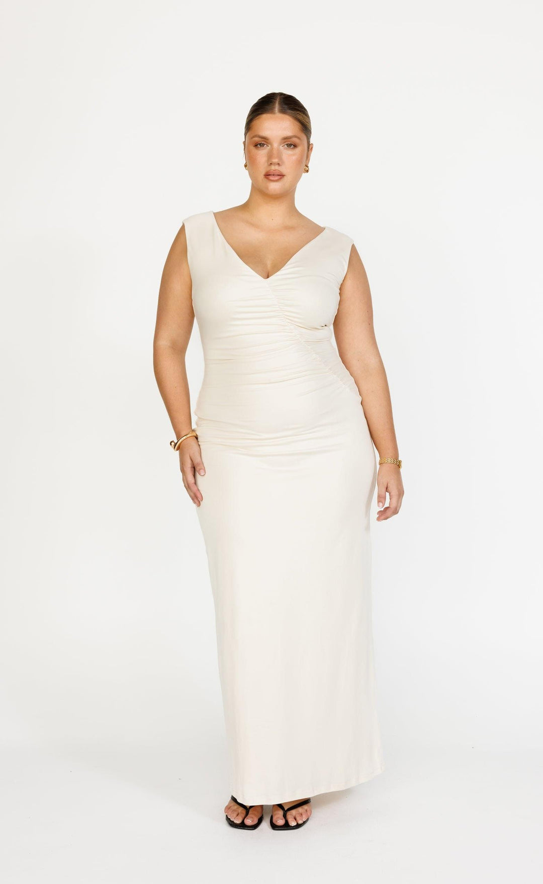 Viola Maxi Dress (Oat) | CHARCOAL Exclusive