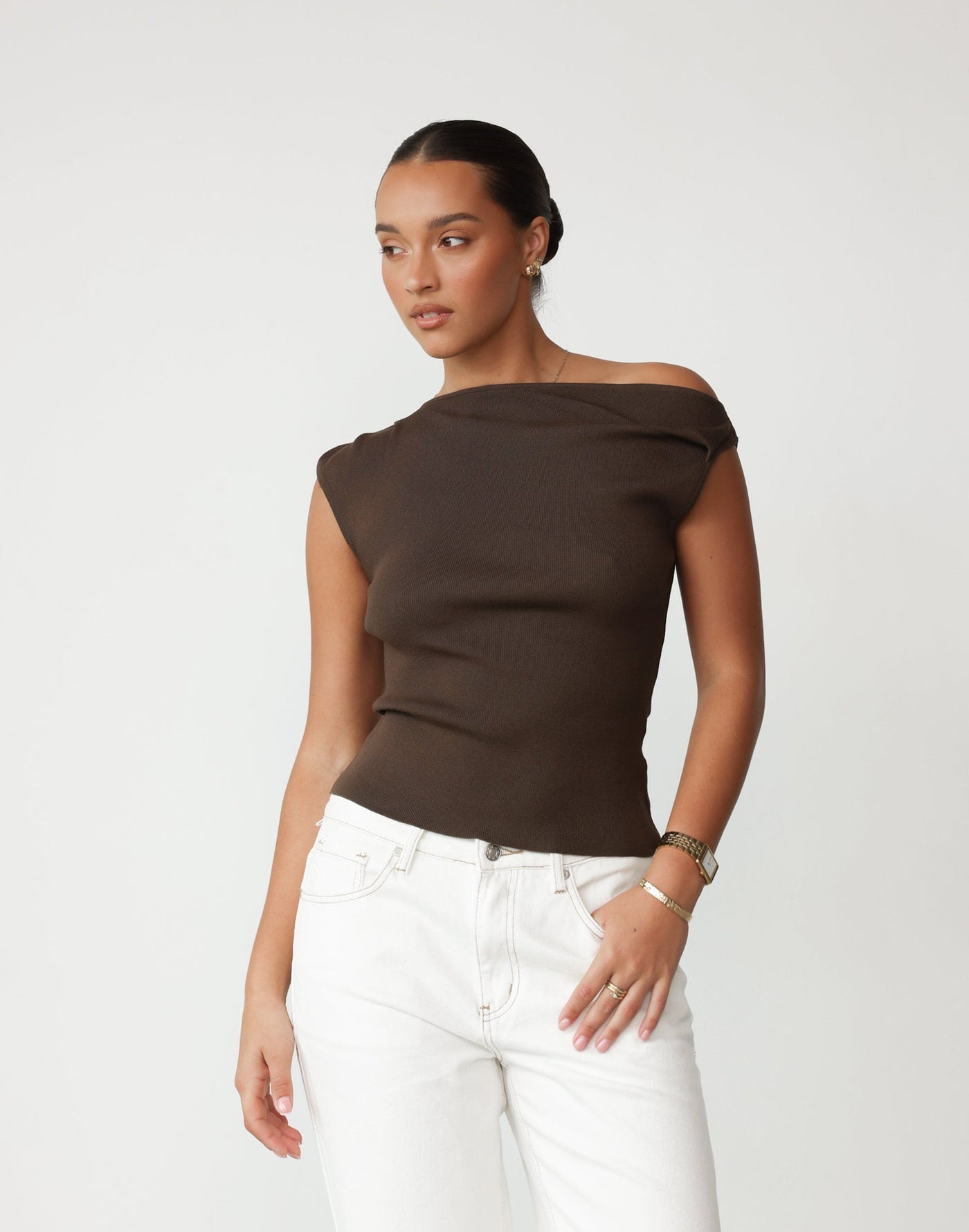 Martina Top (Chocolate) | CHARCOAL Exclusive - - Women's Top - Charcoal Clothing