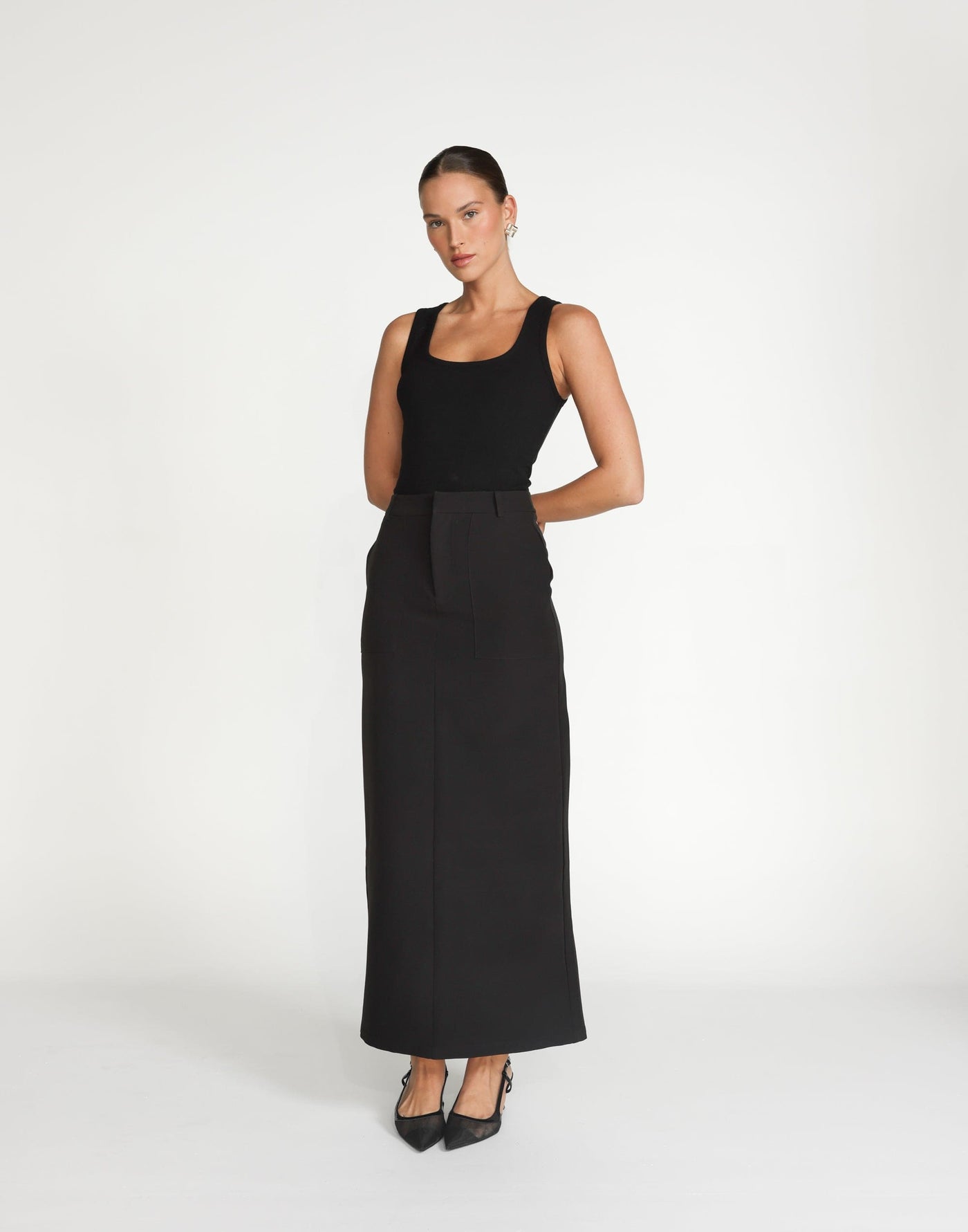 Micaela Maxi Skirt (Black) | CHARCOAL Exclusive - - Women's Skirt - Charcoal Clothing