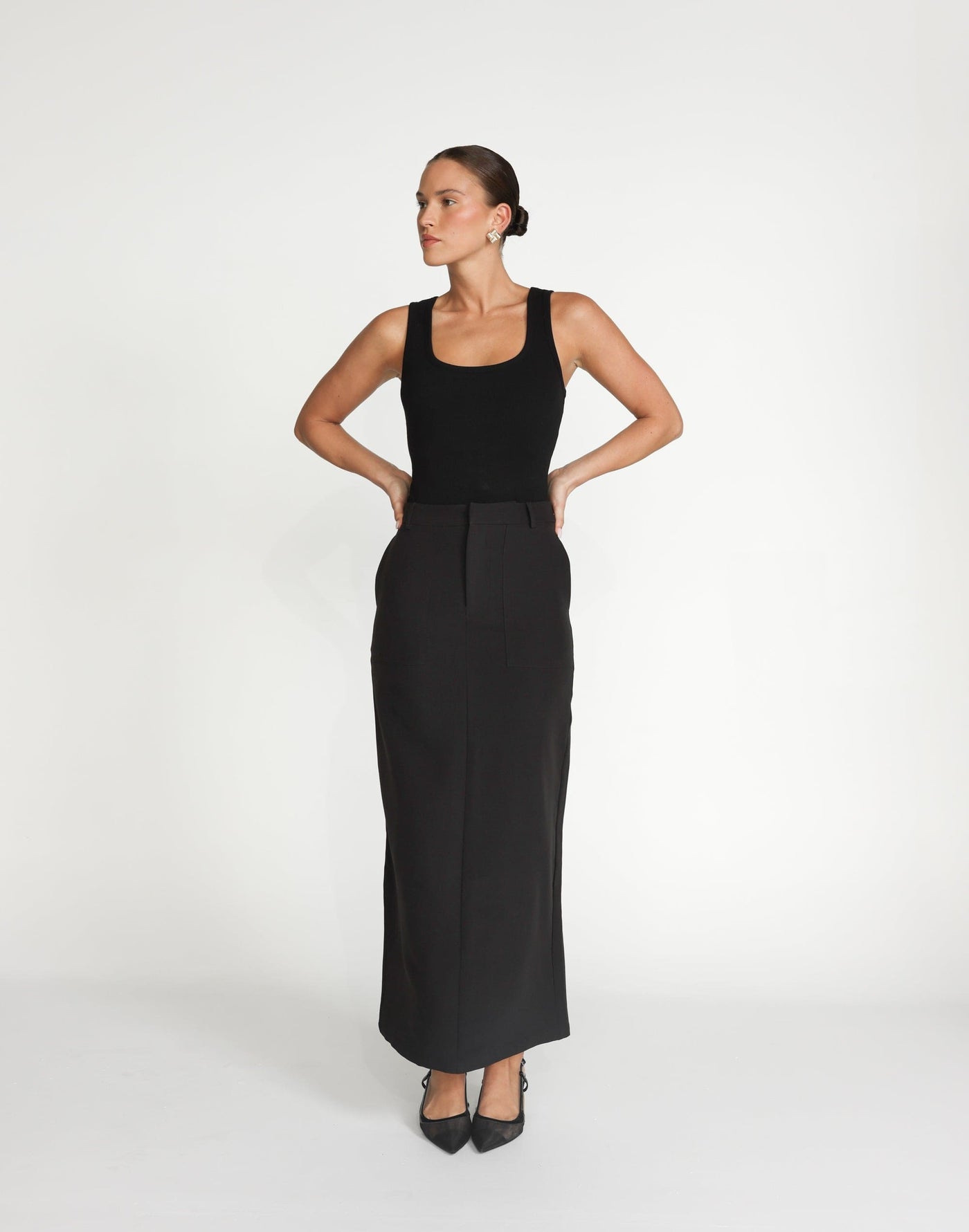 Micaela Maxi Skirt (Black) | CHARCOAL Exclusive - - Women's Skirt - Charcoal Clothing