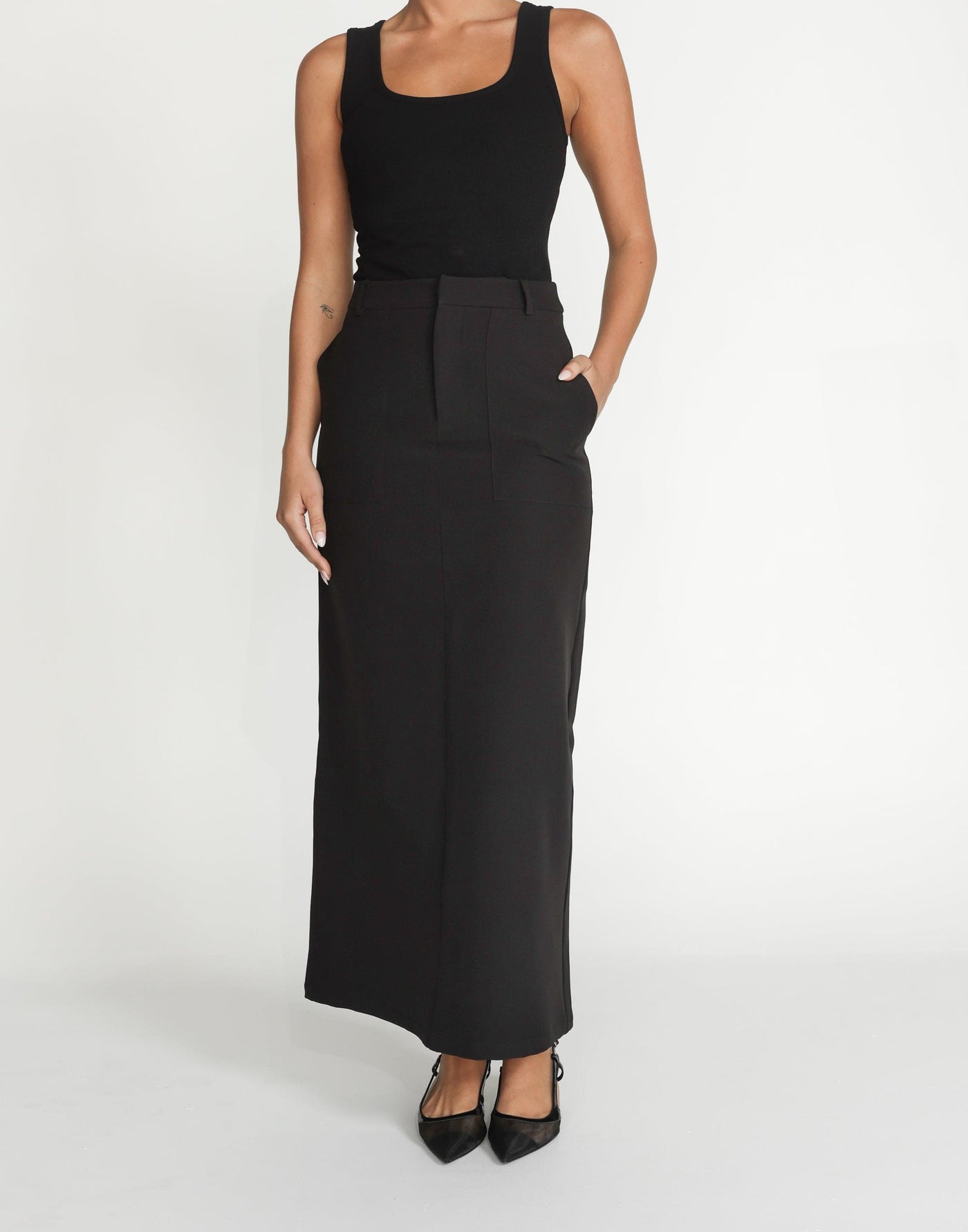 Micaela Maxi Skirt (Black) | CHARCOAL Exclusive - - Women's Skirt - Charcoal Clothing